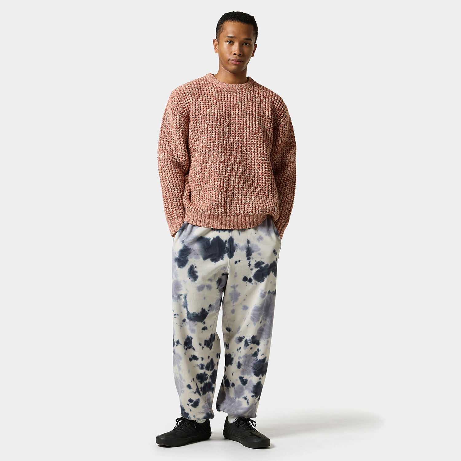 HUF (ハフ) Worldwide JP /KNITS & SWEATERS（ニット&セーター）/ 1984 MELANGE SWEATER商品 / BROWN