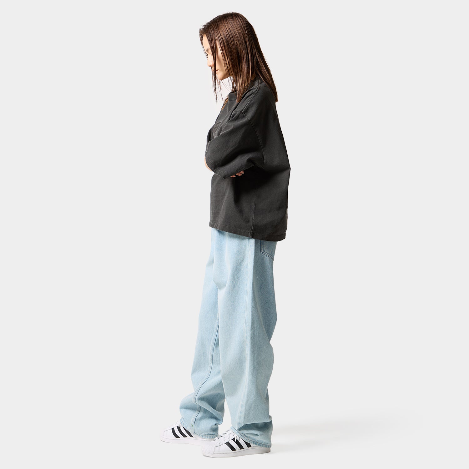 HUF (ハフ) Worldwide JP /TOPS & SHIRTS（トップス&シャツ）/ CLASSIC ARCH WIDE CREW商品 / YELLOW