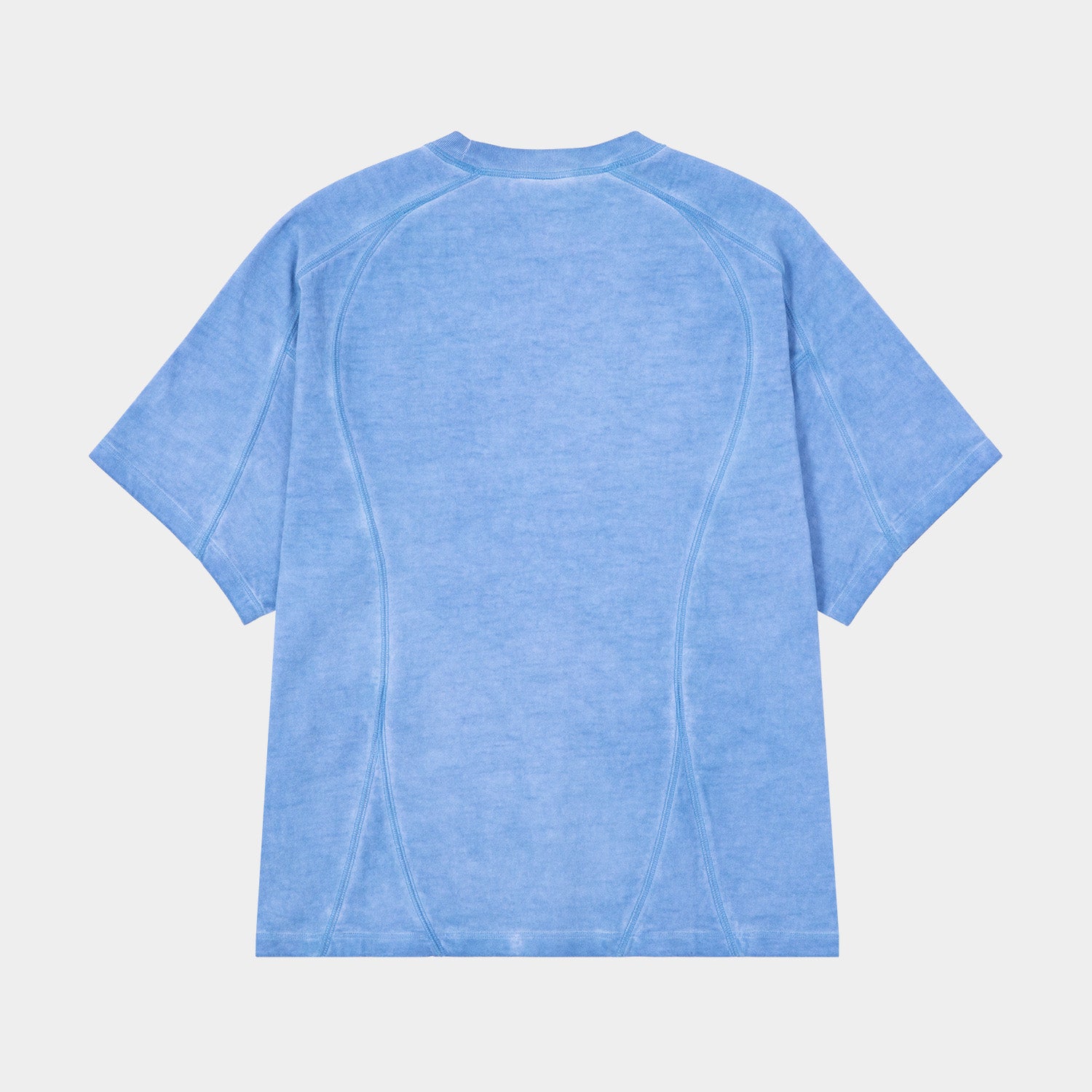 HUF (ハフ) Worldwide JP /TOPS & SHIRTS（トップス&シャツ）/ WASHED PANELED CREW商品 / LT BLUE