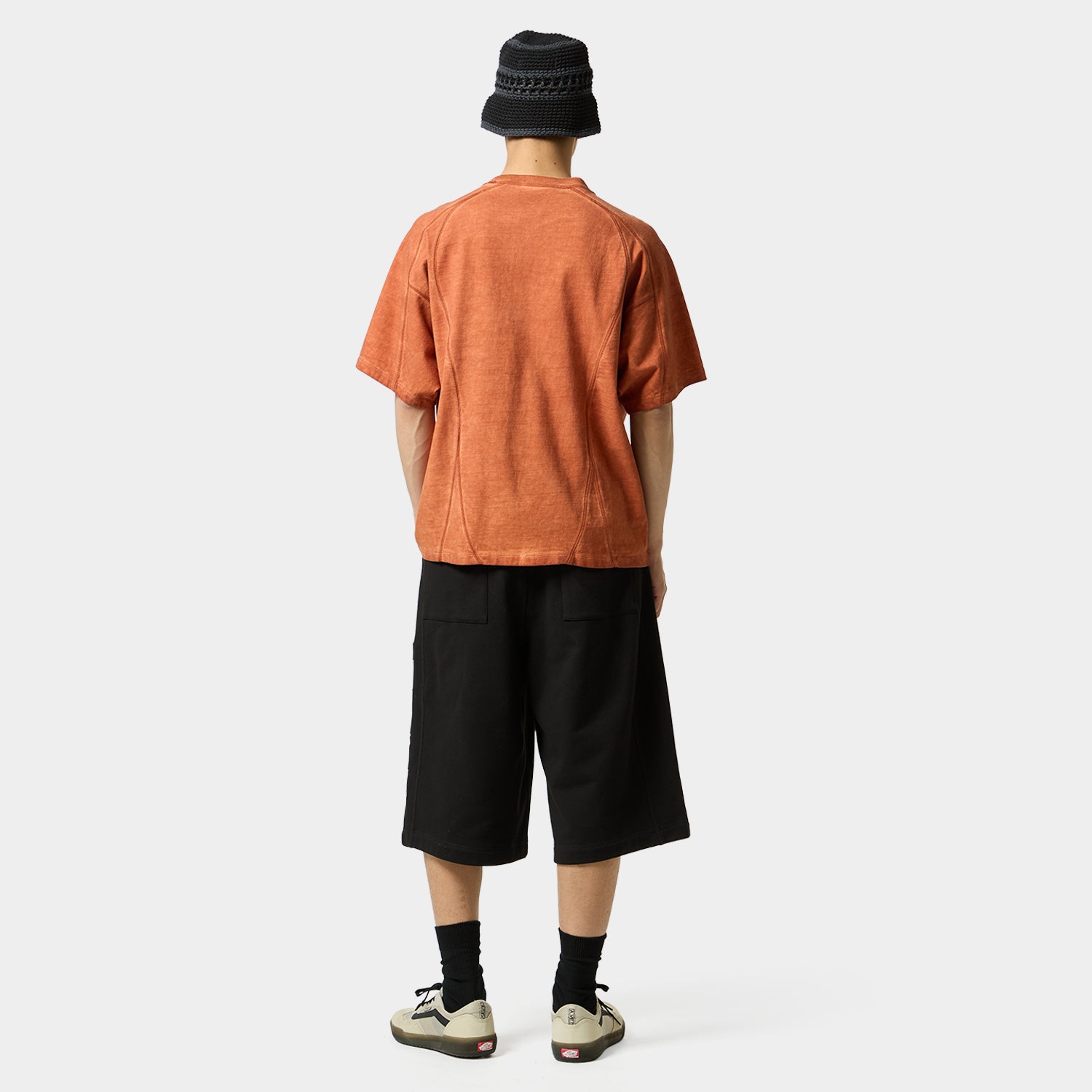 HUF (ハフ) Worldwide JP /TOPS & SHIRTS（トップス&シャツ）/ WASHED PANELED CREW商品 / LT BLUE