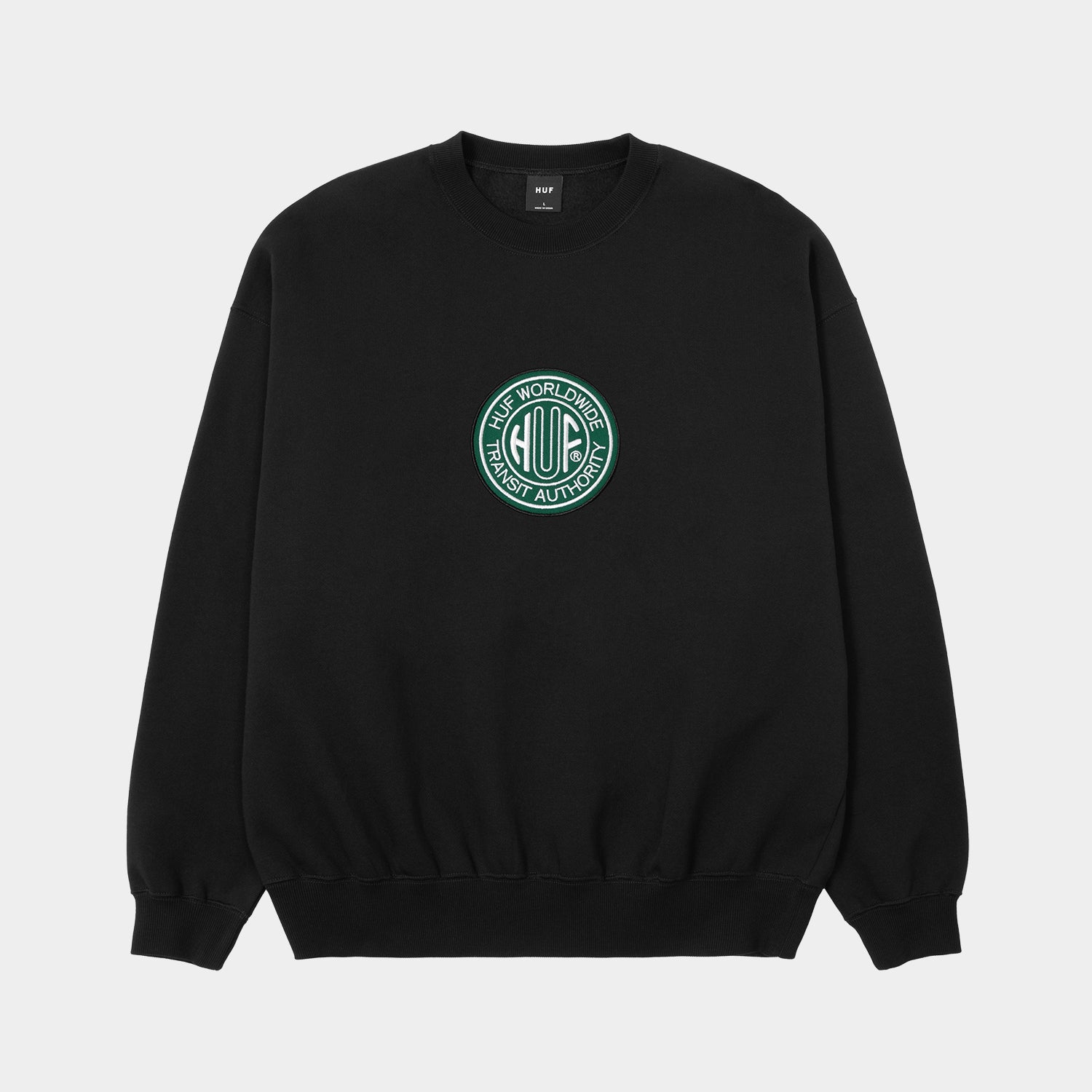HUF (ハフ) Worldwide JP /SWEATSHIRTS（スウェットシャツ）/ TRANSIT AUTHORITY CREWNECK商品 / BLEACH