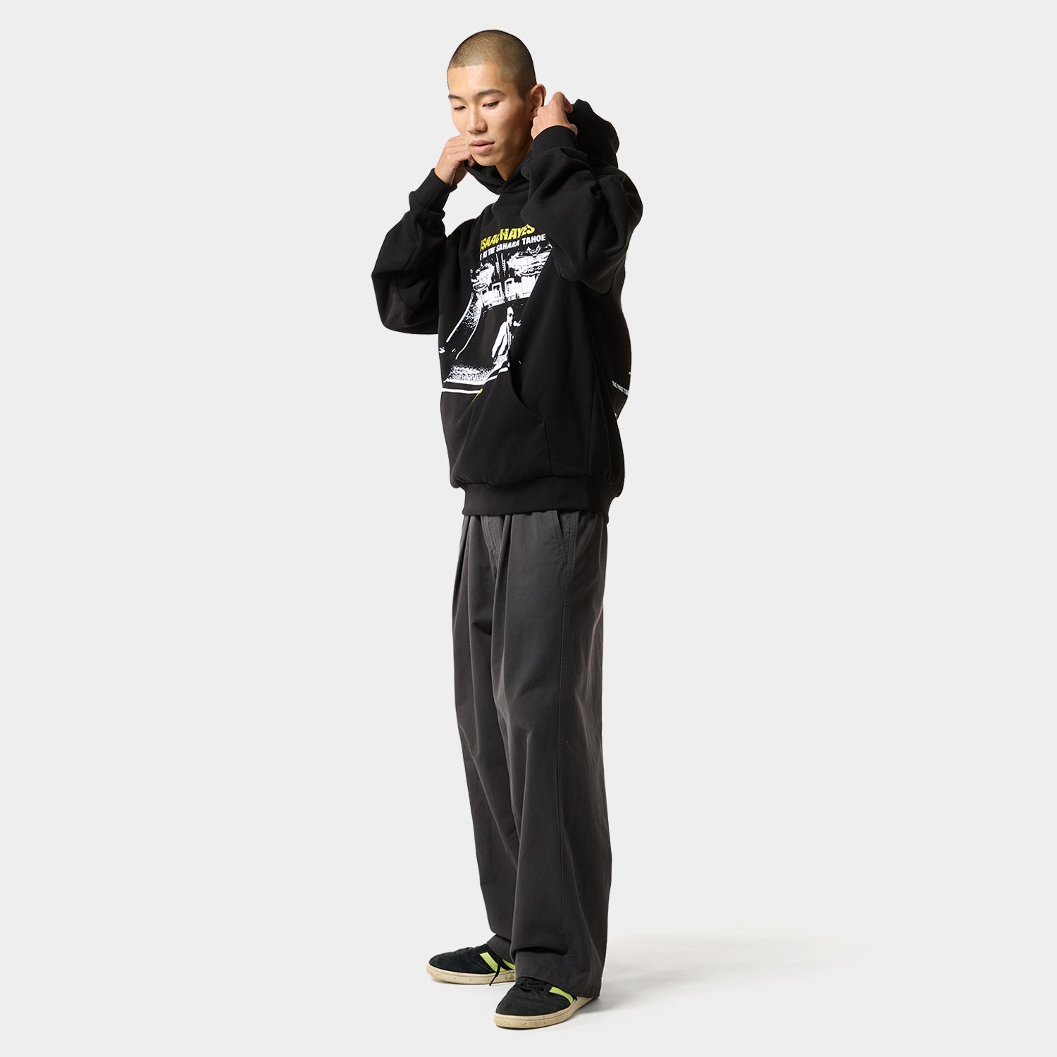 HUF (ハフ) Worldwide JP /HOODIES（パーカー）/ HUF X ISAAC HAYES TAHOE HEAVYWEIGHT HOODIE商品 / BLACK