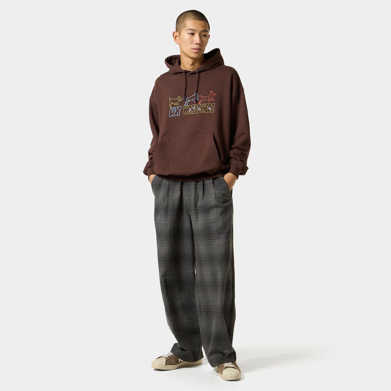 HUF (ハフ) Worldwide JP /HOODIES（パーカー）/ FETCH HOODIE商品 / CHOCOLATE