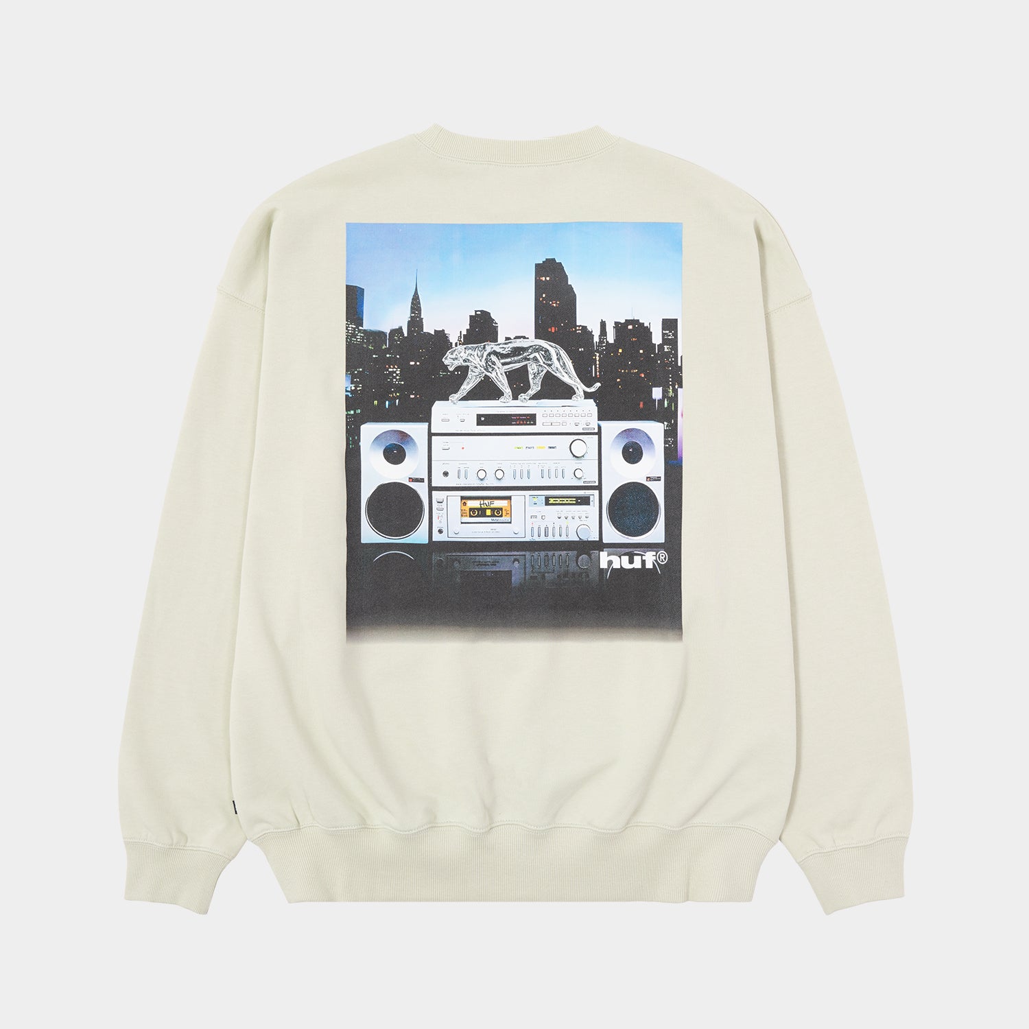 HUF (ハフ) Worldwide JP /KNITS & SWEATERS（ニット&セーター）/ MIDNIGHT RADIO CREW商品 / BLACK