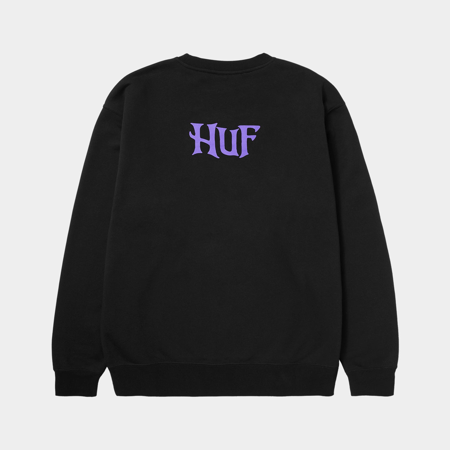 HUF (ハフ) Worldwide JP /SWEATSHIRTS（スウェットシャツ）/ HUF X THE NIGHTMARE BEFORE CHRISTMAS JACK SKELLINGTON CREW商品 / BLACK