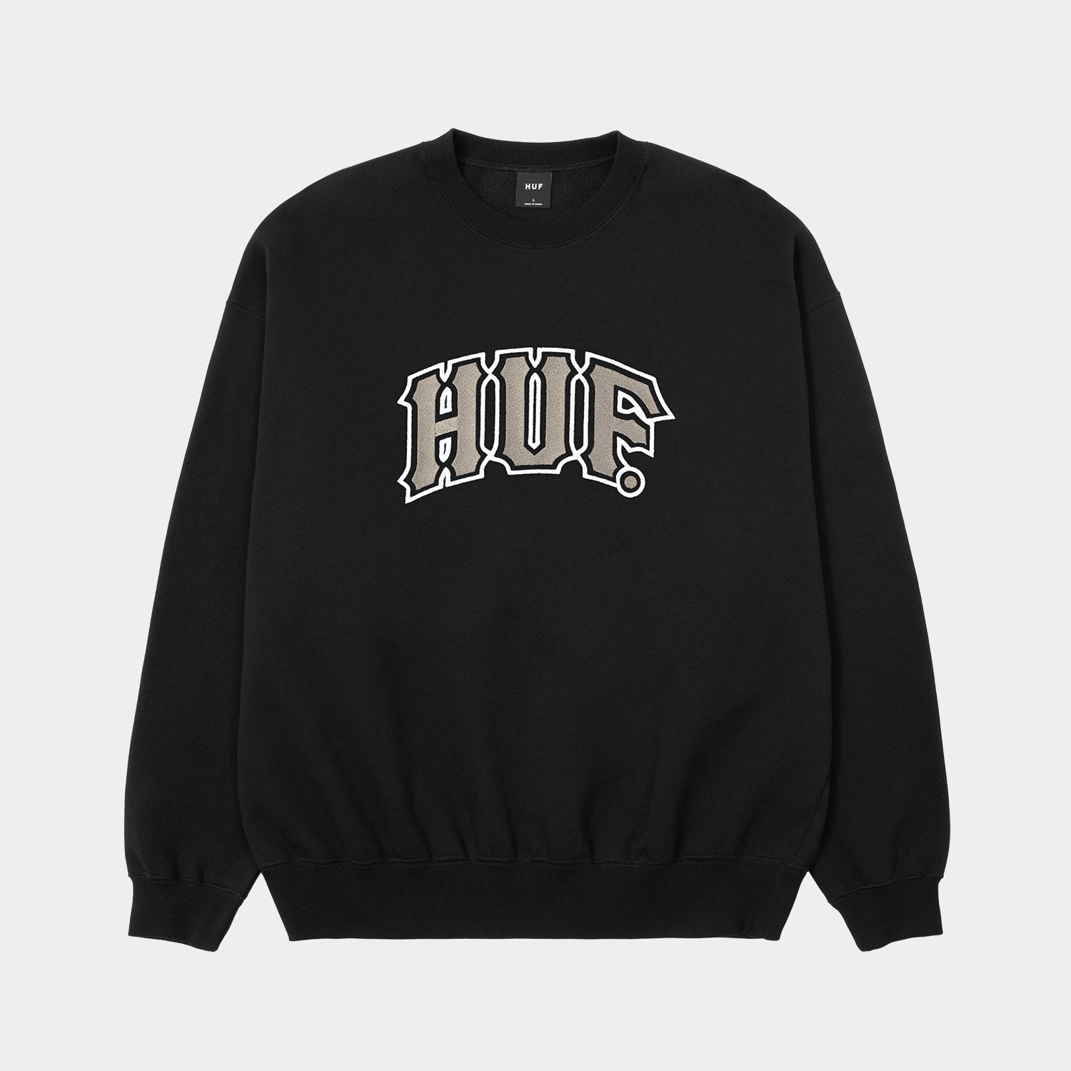 HUF (ハフ) Worldwide JP /SWEATSHIRTS（スウェットシャツ）/ CLASSIC ARCH CREW商品 / ASH GREY