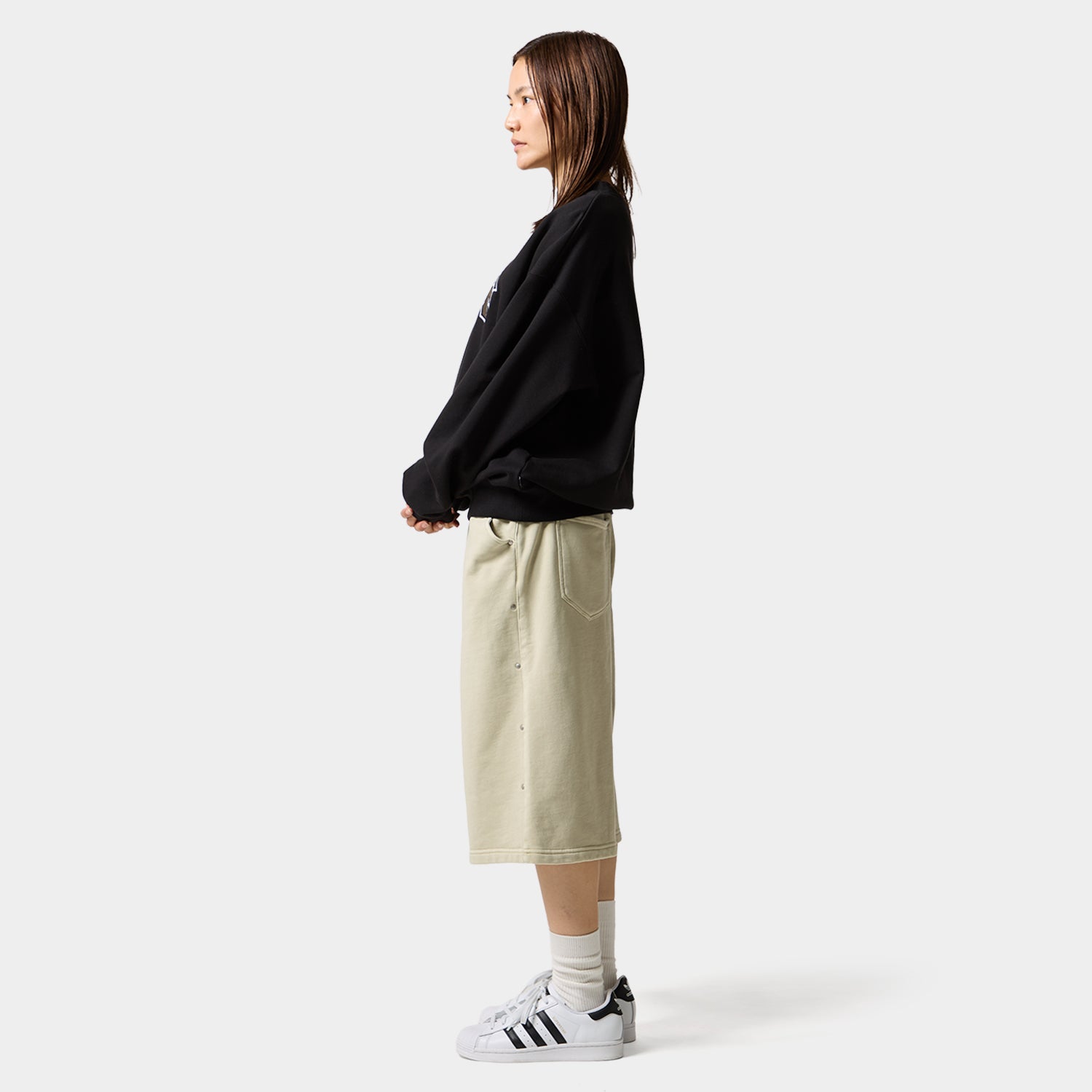 HUF (ハフ) Worldwide JP /SWEATSHIRTS（スウェットシャツ）/ CLASSIC ARCH CREW商品 / ASH GREY
