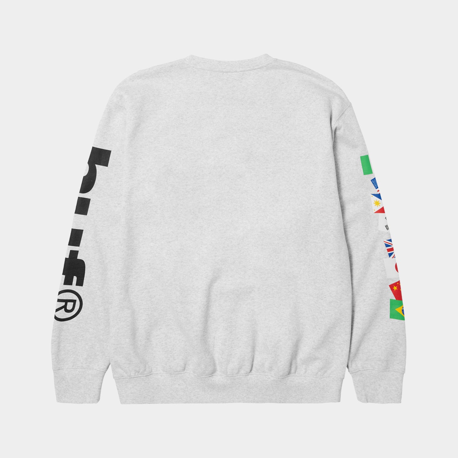 HUF (ハフ) Worldwide JP /SWEATSHIRTS（スウェットシャツ）/ DISNEY | HUF MICKEY WORLDWIDE TOUR CREWNECK商品 / HEATHER GREY