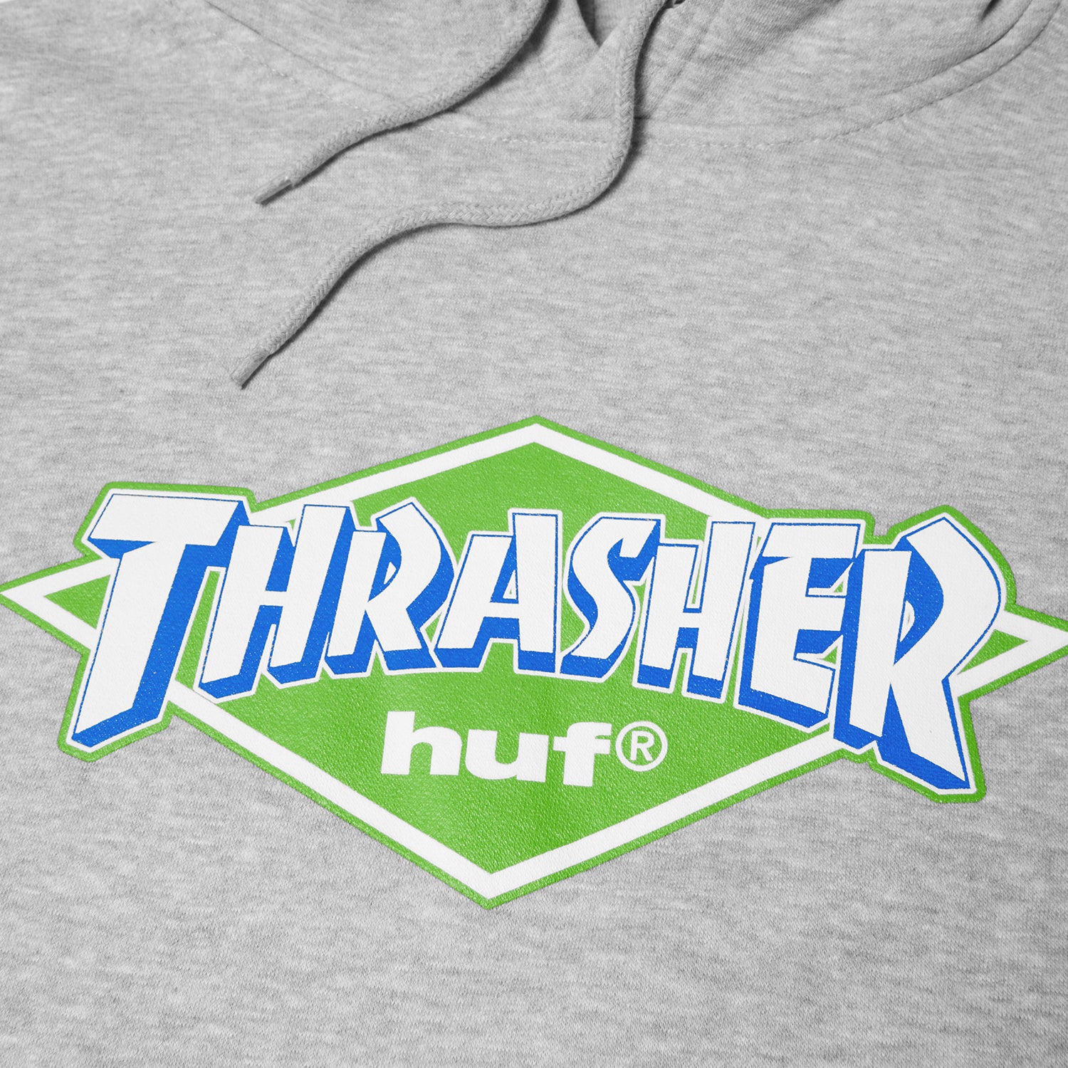 HUF (ハフ) Worldwide JP /HOODIES（パーカー）/ HUF X THRASHER LOGO HOODIE商品 / HEATHER GREY