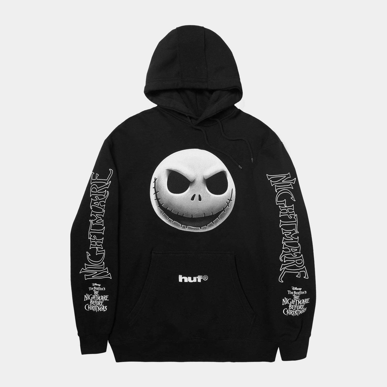 HUF (ハフ) Worldwide JP /HOODIES（パーカー）/ HUF X NIGHTMARE BEFORE CHRISTMAS JACK SKELLINGTON HOODIE商品 / BLACK