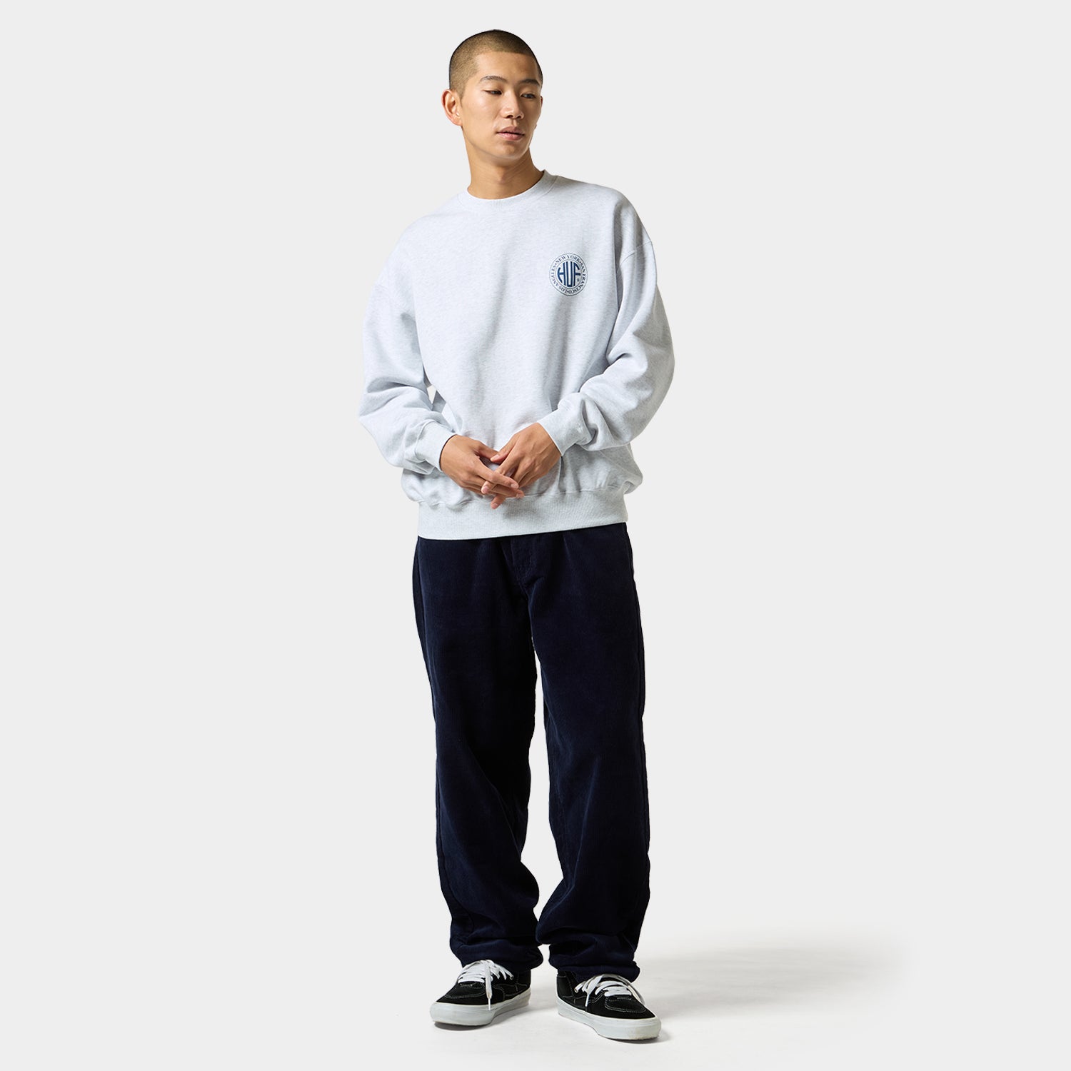 HUF (ハフ) Worldwide JP /SWEATSHIRTS（スウェットシャツ）/ REGIONAL CREWNECK商品 / BLACK