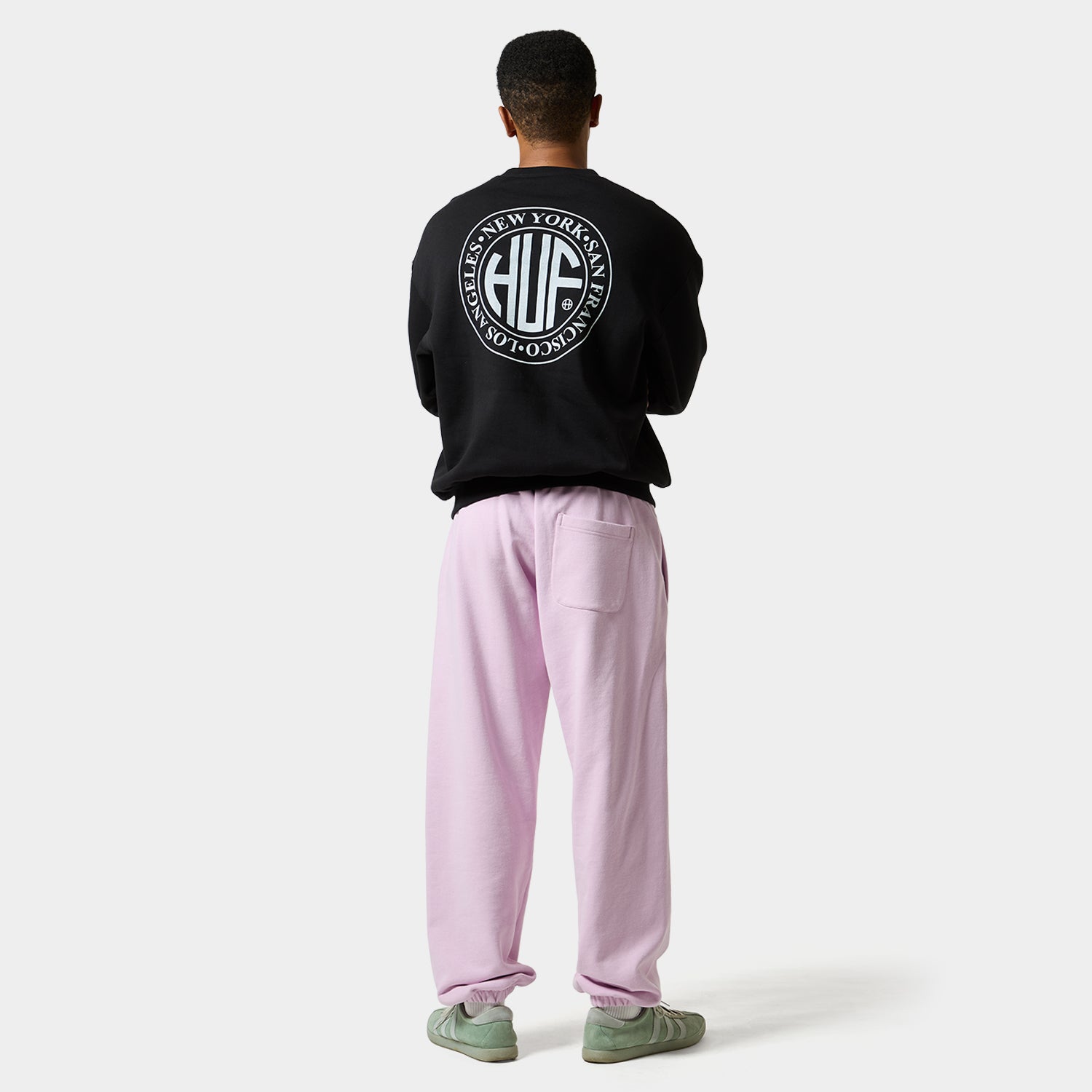 HUF (ハフ) Worldwide JP /SWEATSHIRTS（スウェットシャツ）/ REGIONAL CREWNECK商品 / BLACK