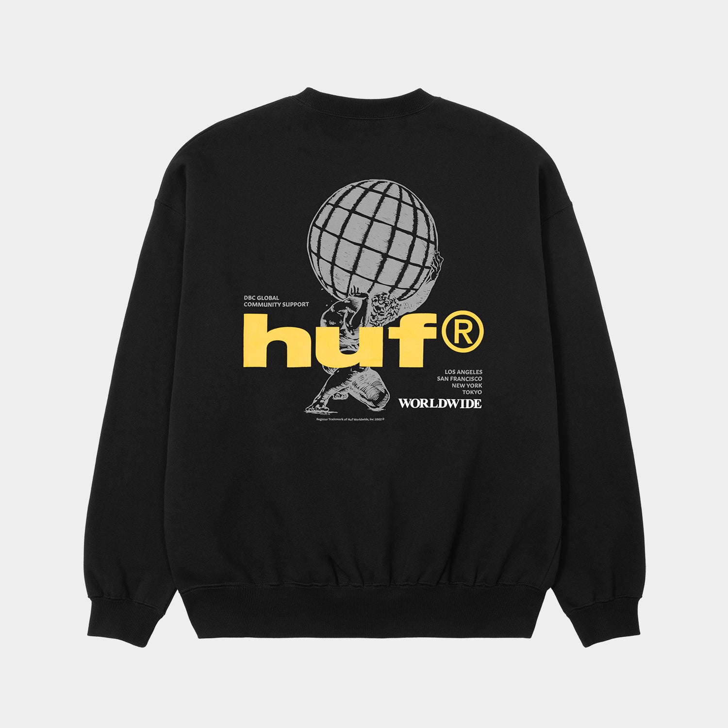 HUF (ハフ) Worldwide JP /SWEATSHIRTS（スウェットシャツ）/ COMMUNITY SUPPORT CREW商品 / ASH GREY