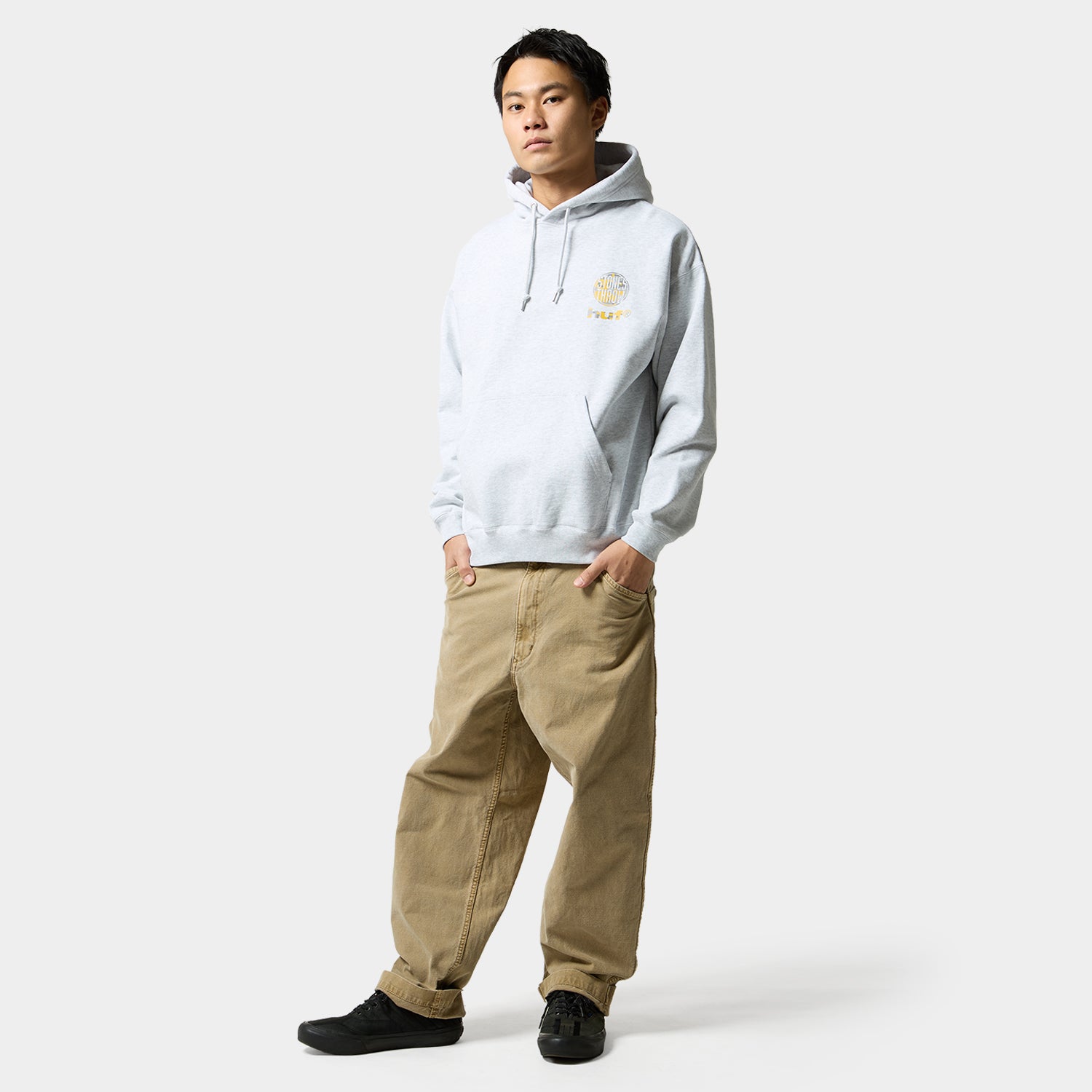 HUF (ハフ) Worldwide JP /HOODIES（パーカー）/ HUF X J.ROCC X STONES THROW HOODIE商品 / ASH GREY