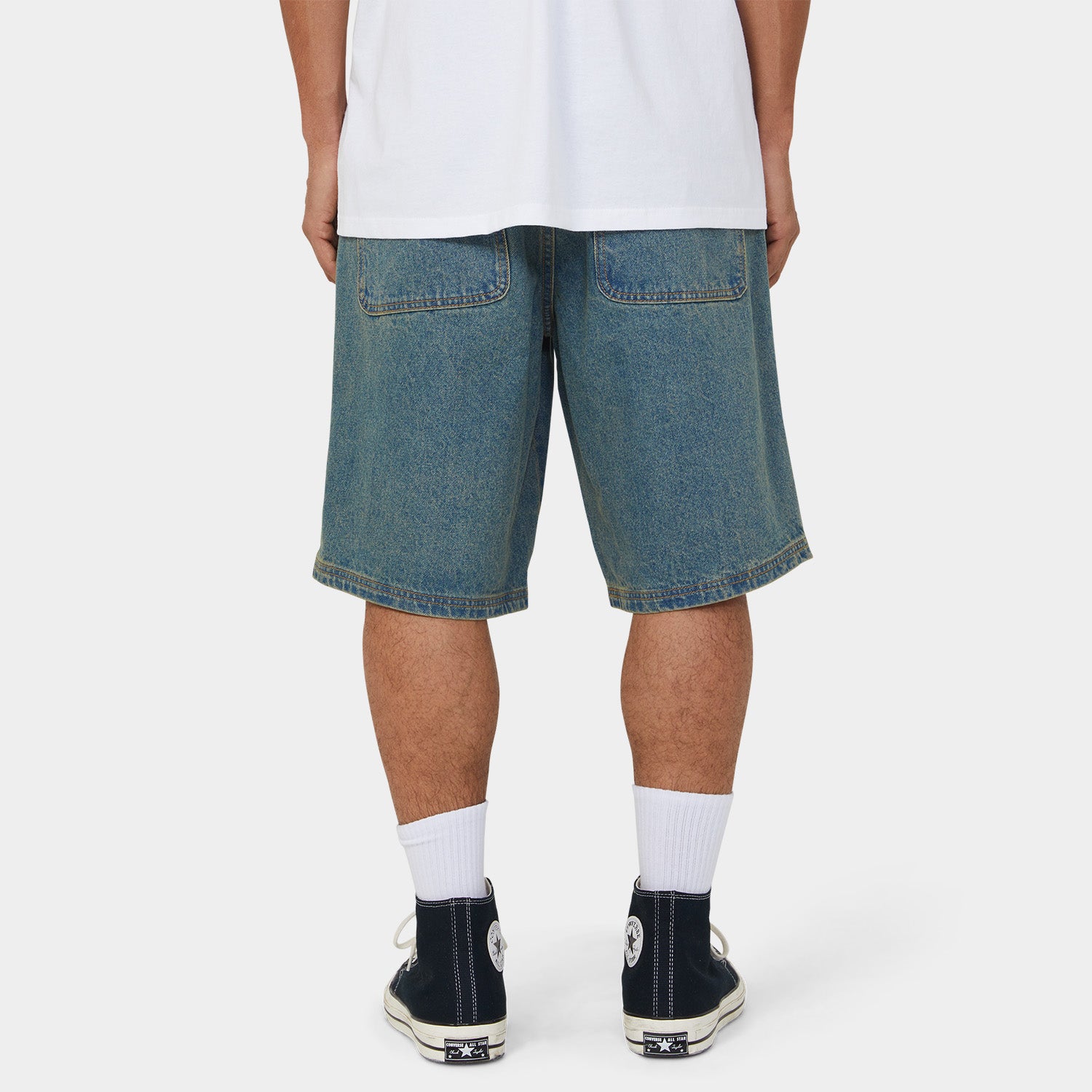 HUF (ハフ) Worldwide JP /SHORTS（ショーツ）/ KINDA LOOSE DOUBLE KNEE SHORT商品 / DIRTY WASH