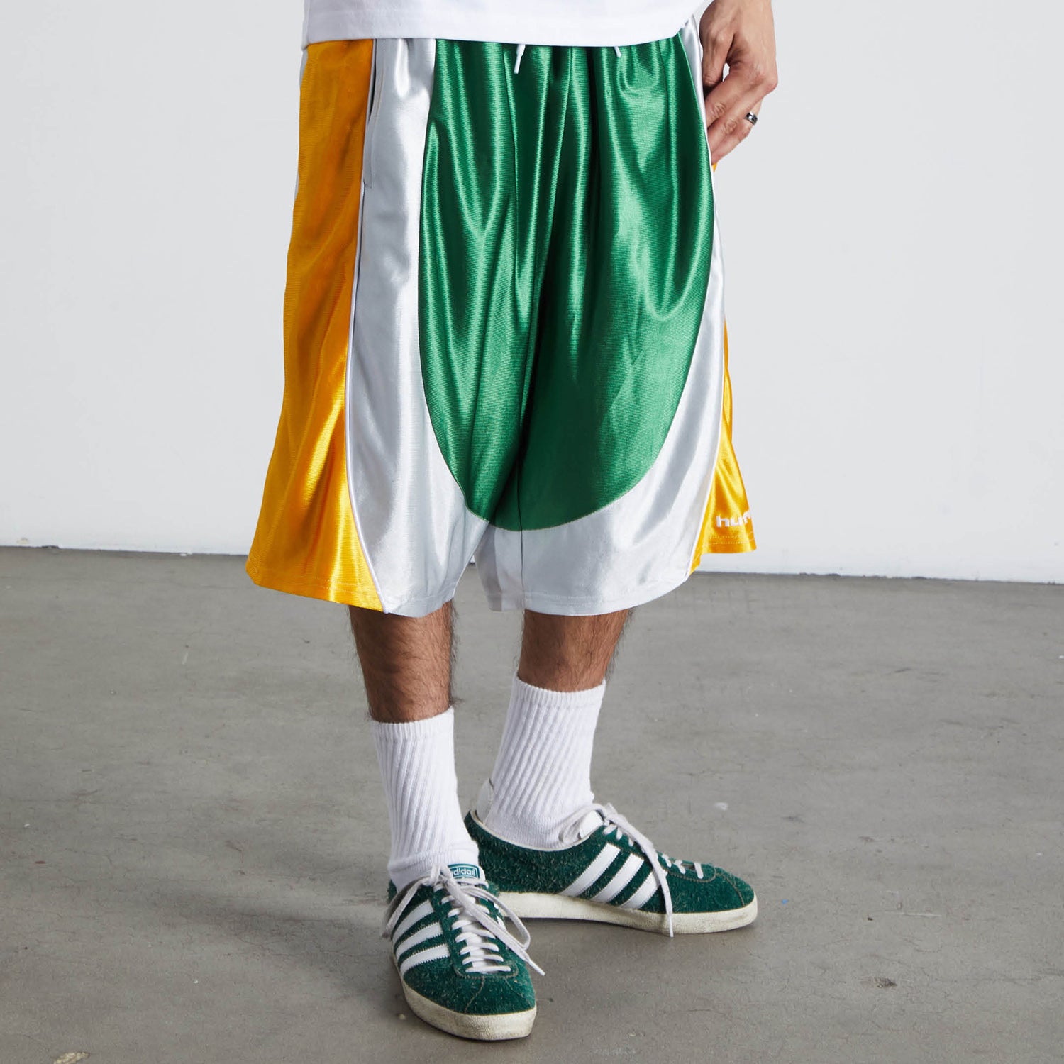 HUF (ハフ) Worldwide JP /SHORTS（ショーツ）/ BRADLEY BASKETBALL SHORT商品 / ACID GREEN