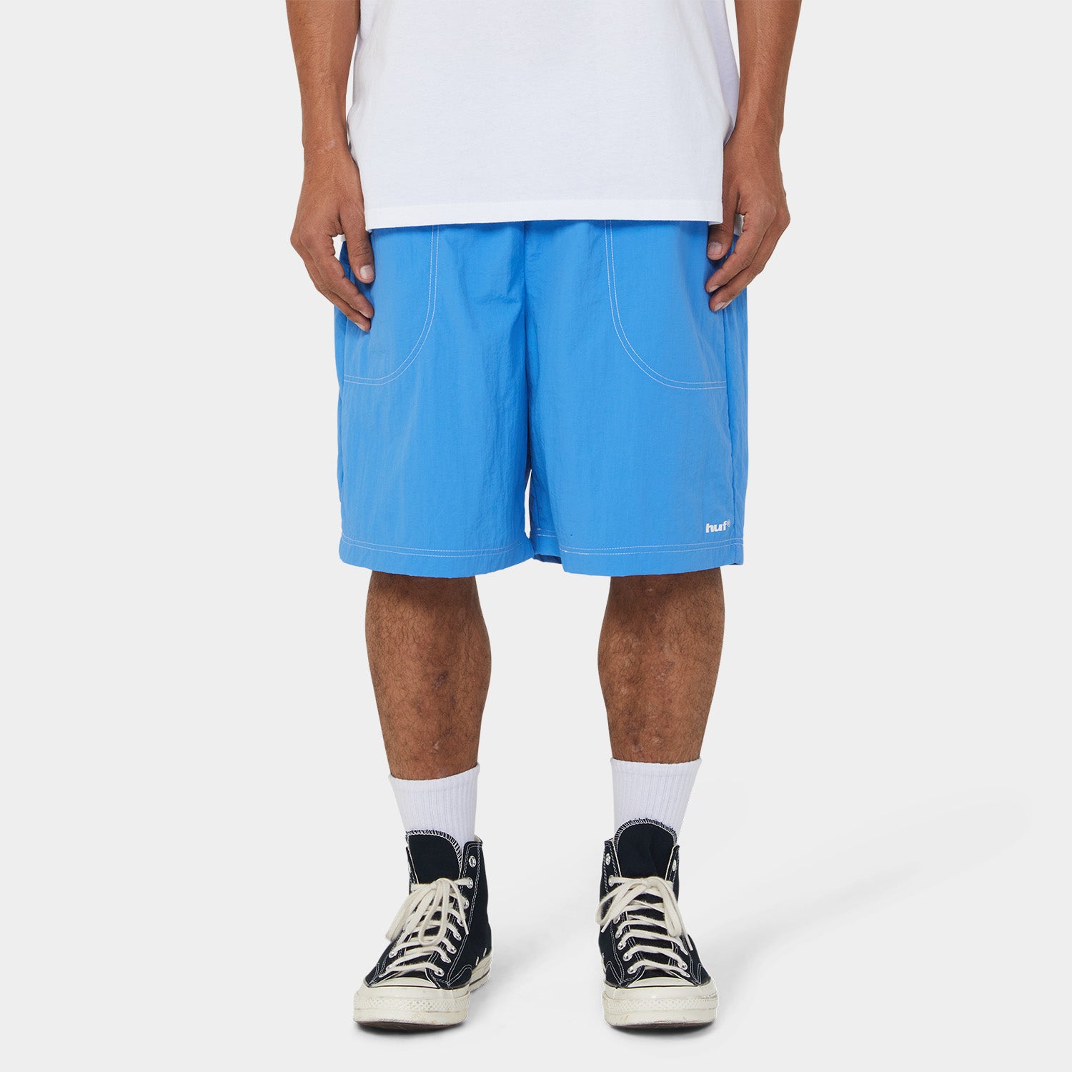 HUF (ハフ) Worldwide JP /SHORTS（ショーツ）/ 89 CONTRAST EASY SHORT商品 / BLACK