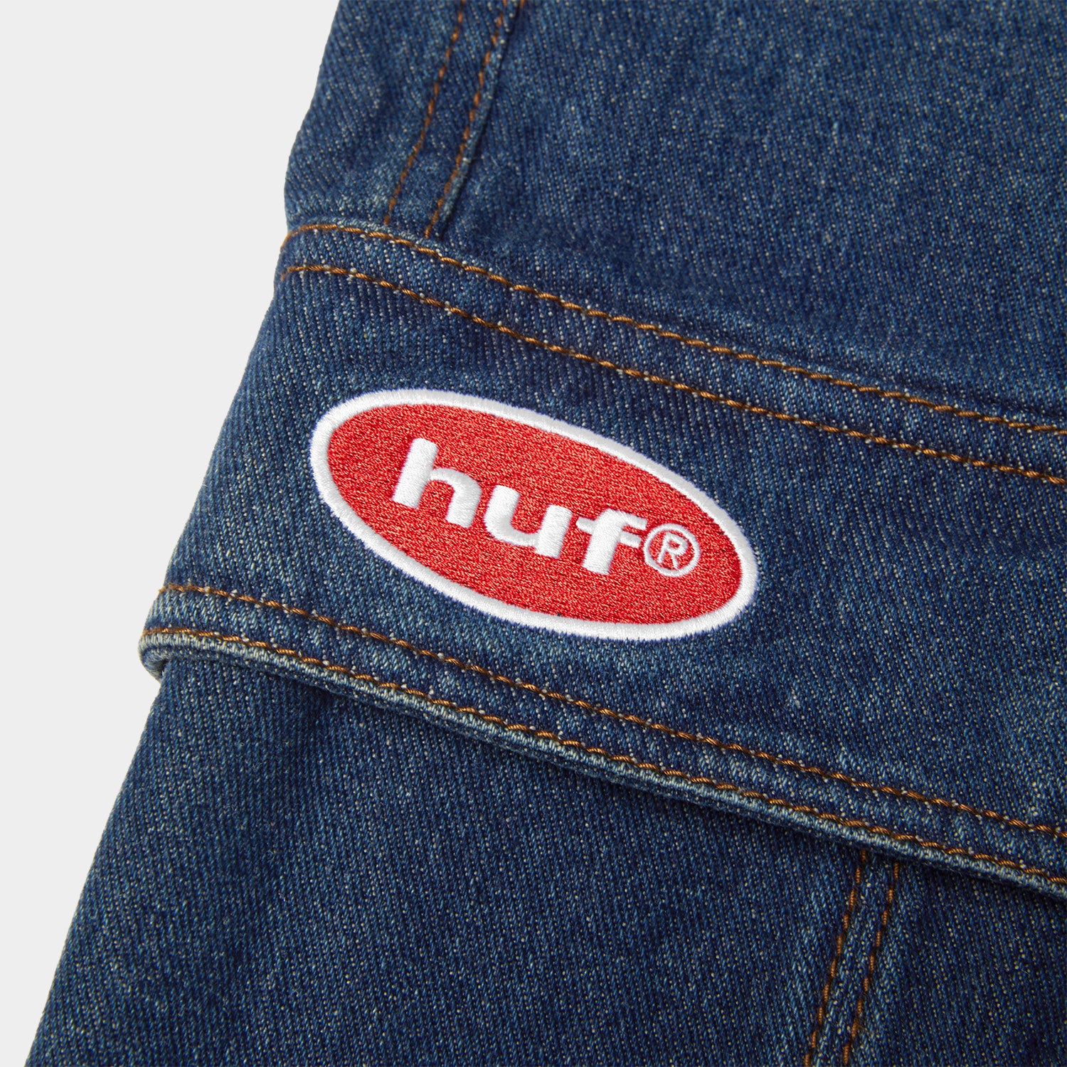 HUF (ハフ) Worldwide JP /SHORTS（ショーツ）/ OVAL DENIM CARGO SHORT商品 / INDIGO
