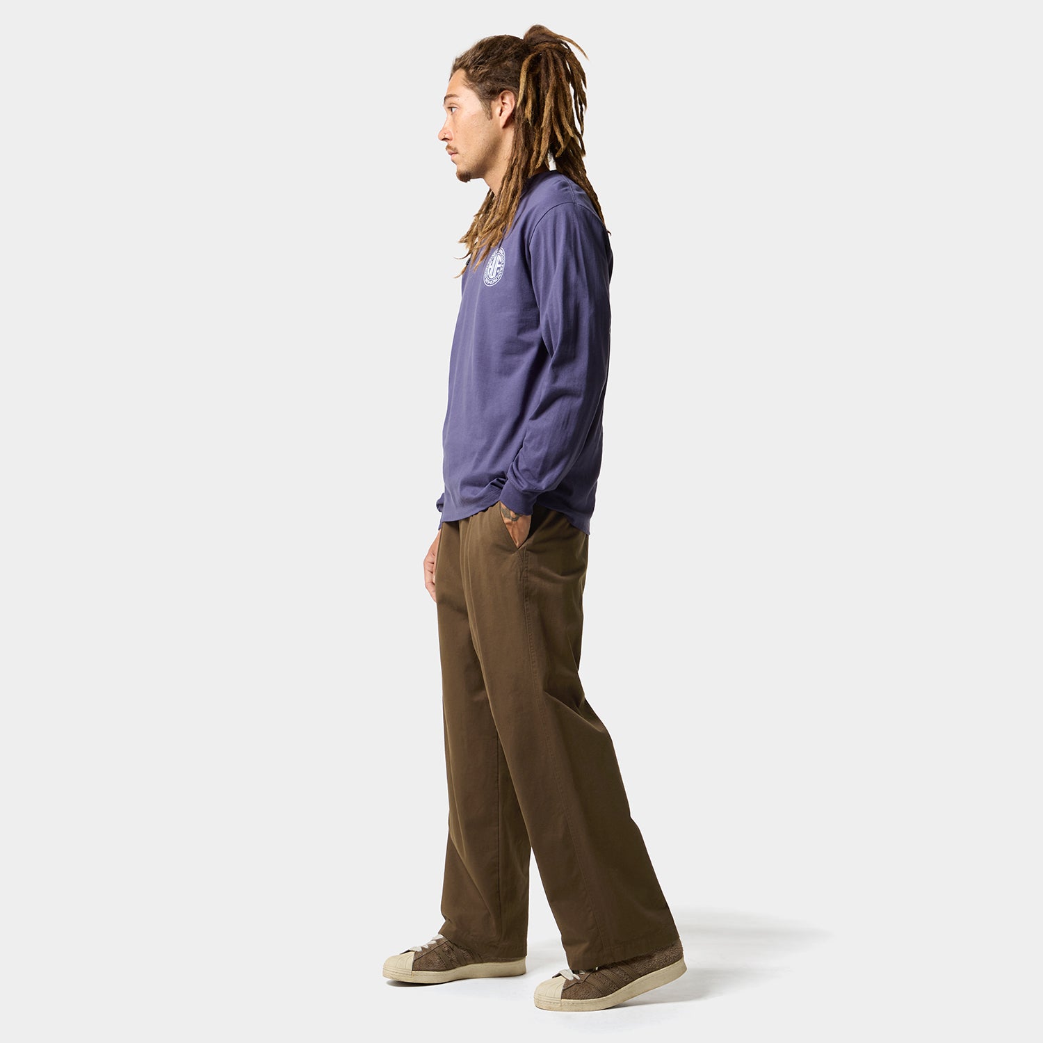 HUF (ハフ) Worldwide JP /PANTS（パンツ）/ HUF TWO TUCK TROUSER商品 / CHARCOAL GREY