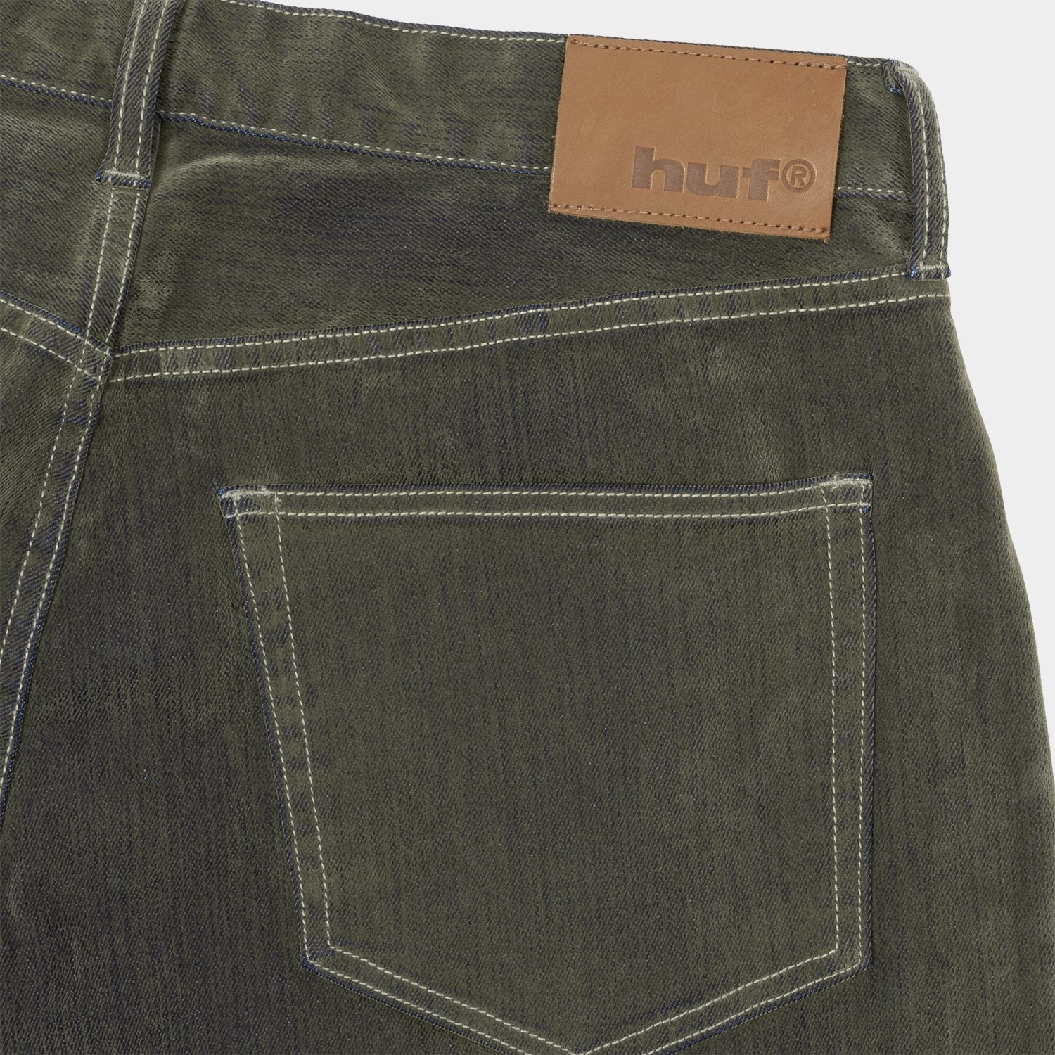 HUF (ハフ) Worldwide JP /PANTS（パンツ）/ HUF eightynine FLOCKED PANT商品 / OLIVE