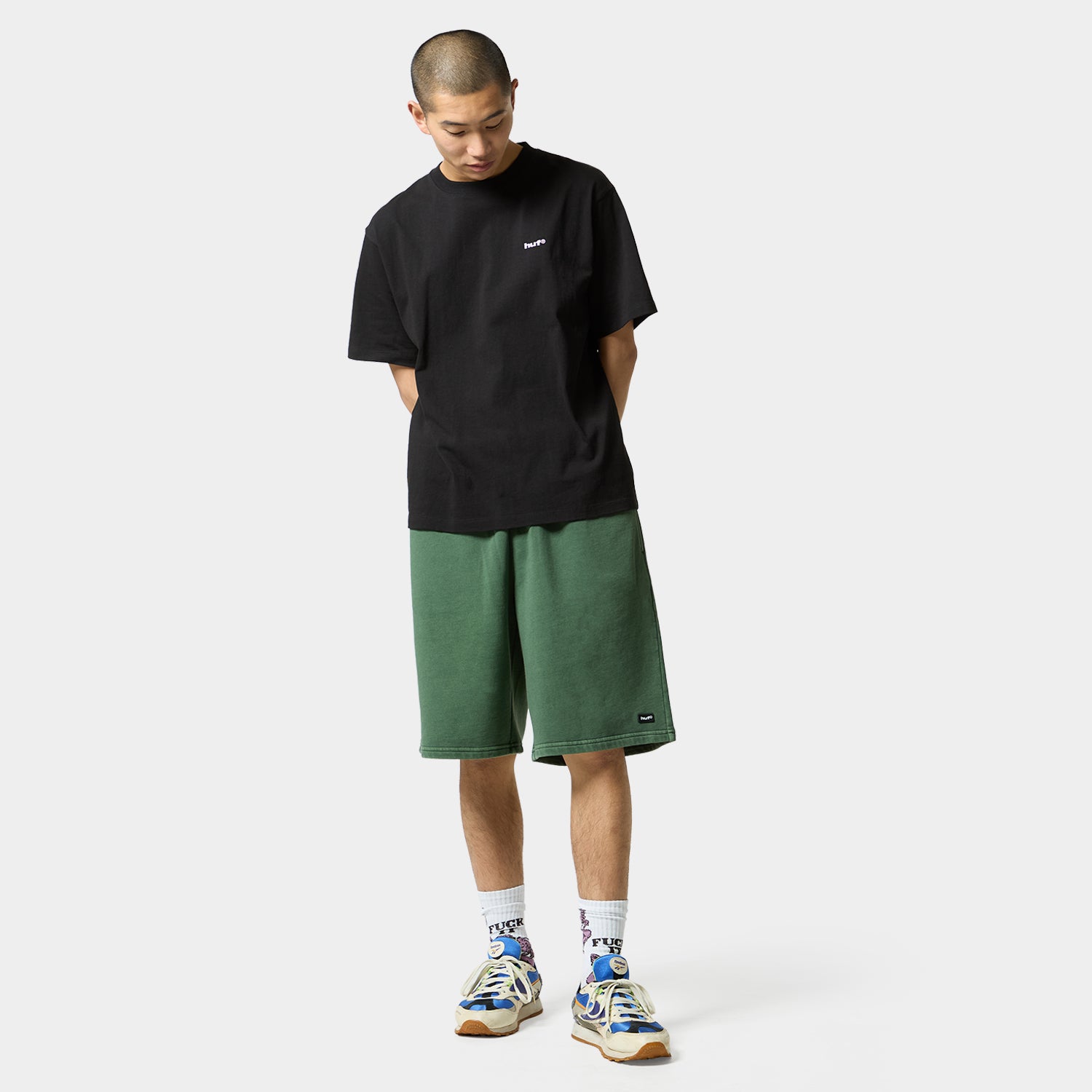 HUF (ハフ) Worldwide JP /SHORTS（ショーツ）/ huf eightynine WASHED FLEECE SHORT商品 / COFFEE