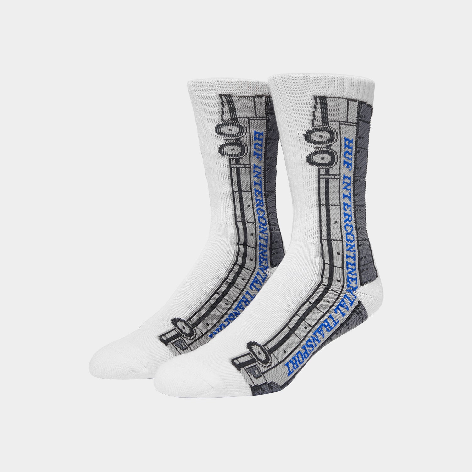 HUF (ハフ) Worldwide JP /SOCKS（ソックス）/ INTERNATIONAL TRANSPORT CREW SOCKS商品 / WHITE