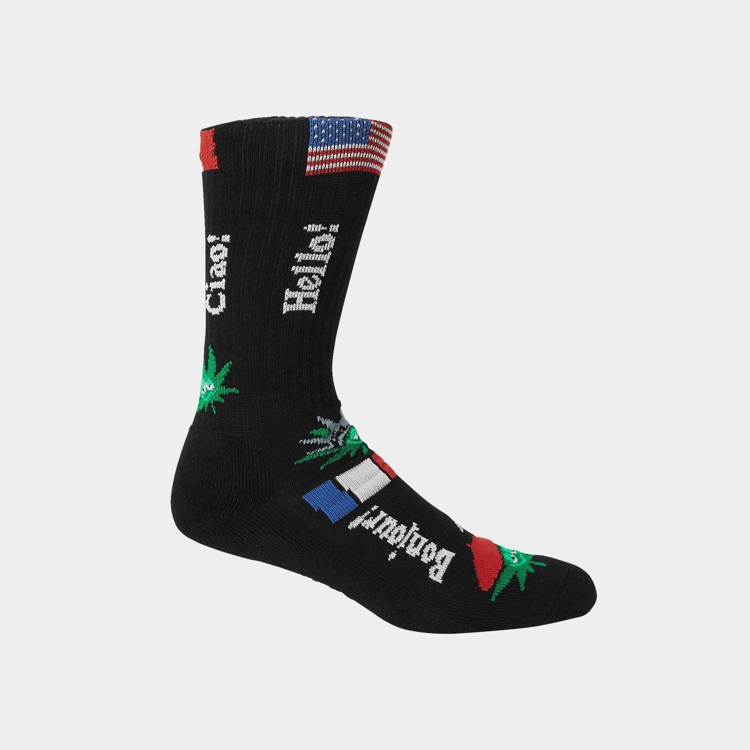 HUF (ハフ) Worldwide JP /SOCKS（ソックス）/ GREEN BUDDY TOURIST SOCKS商品 / BLACK