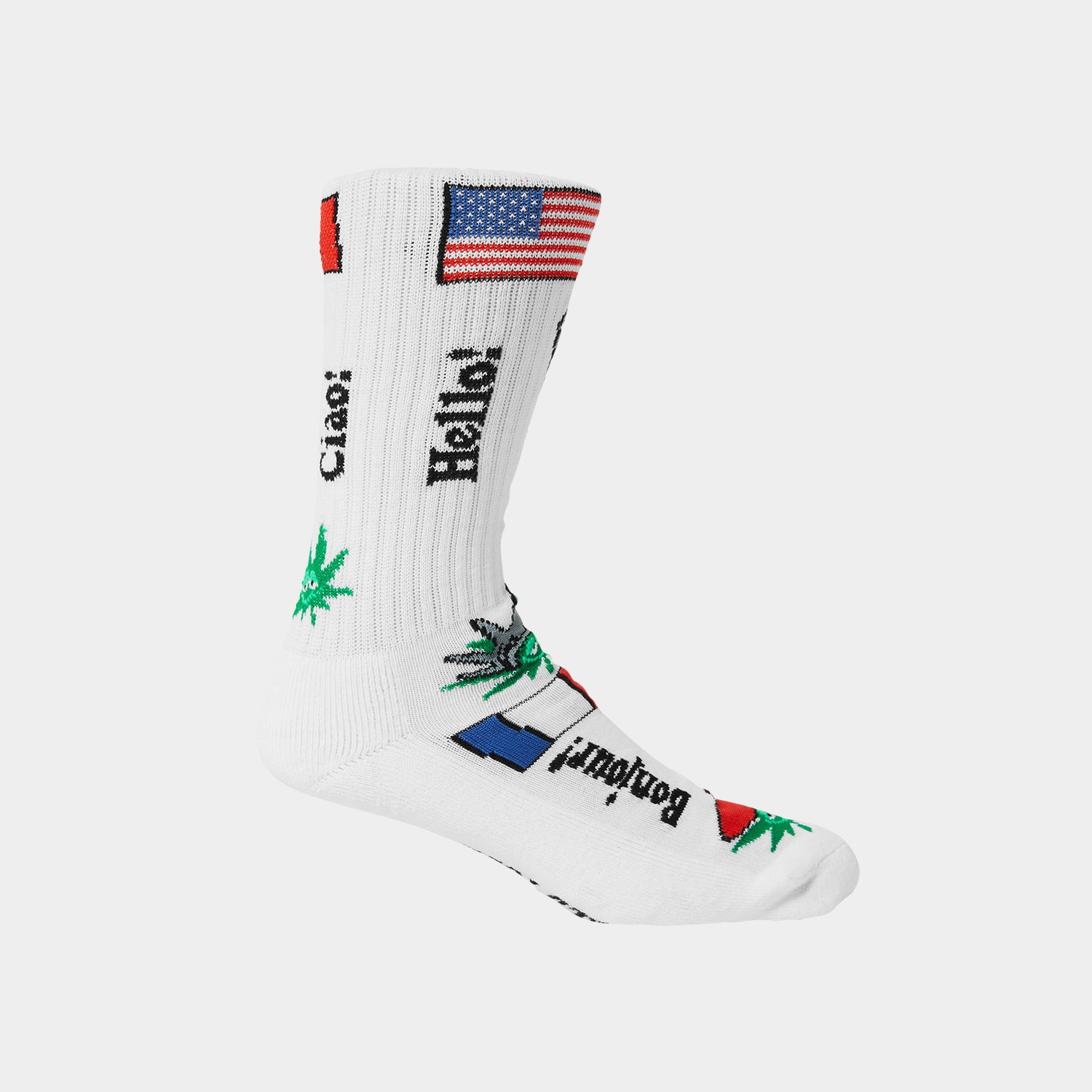 HUF (ハフ) Worldwide JP /SOCKS（ソックス）/ GREEN BUDDY TOURIST SOCKS商品 / BLACK