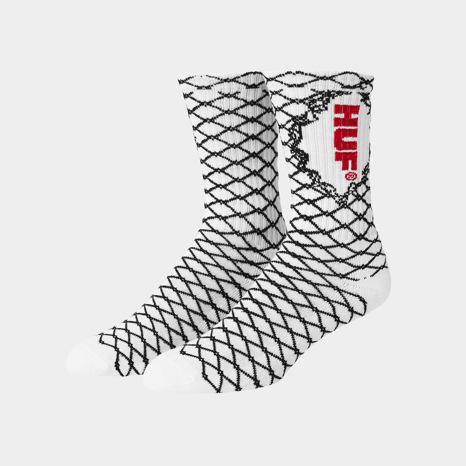 HUF (ハフ) Worldwide JP /SOCKS（ソックス）/ BROKEN FENCE SOCKS商品 / WHITE