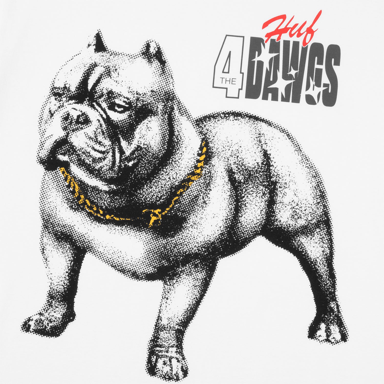 HUF (ハフ) Worldwide JP /T-SHIRTS（Tシャツ）/ 4 THE DAWGS LS TEE商品 / WHITE
