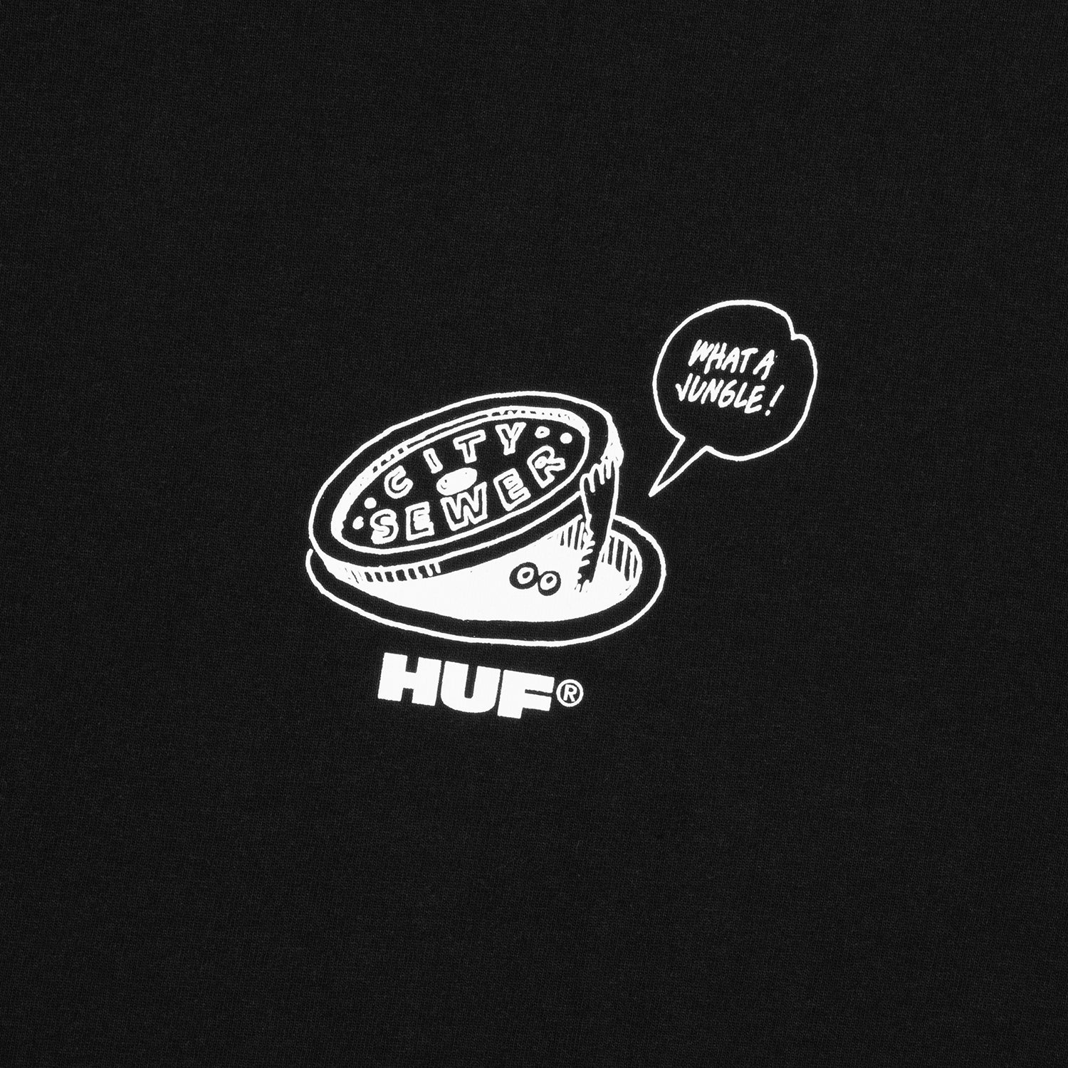 HUF (ハフ) Worldwide JP /T-SHIRTS（Tシャツ）/ WHAT A JUNGLE TEE商品 / BLACK