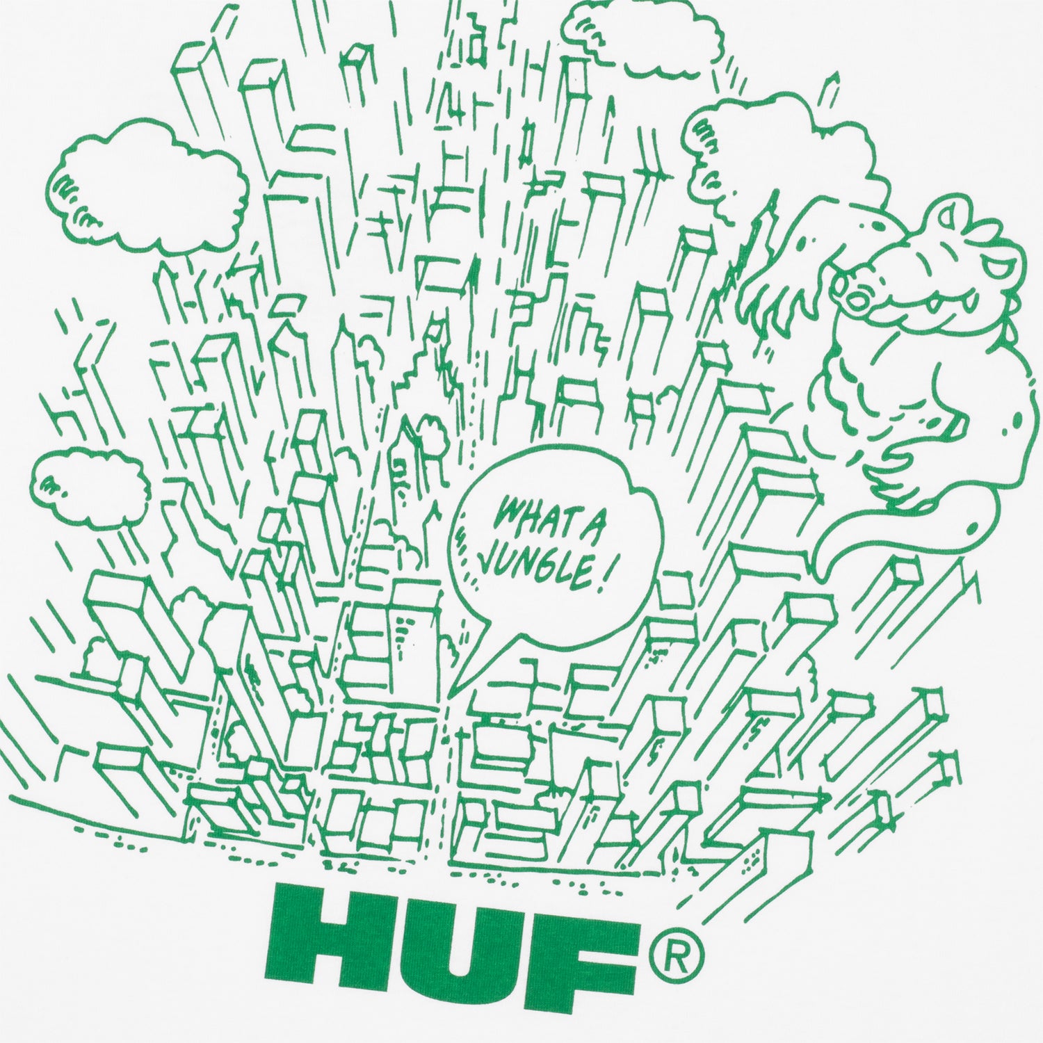 HUF (ハフ) Worldwide JP /T-SHIRTS（Tシャツ）/ WHAT A JUNGLE TEE商品 / BLACK