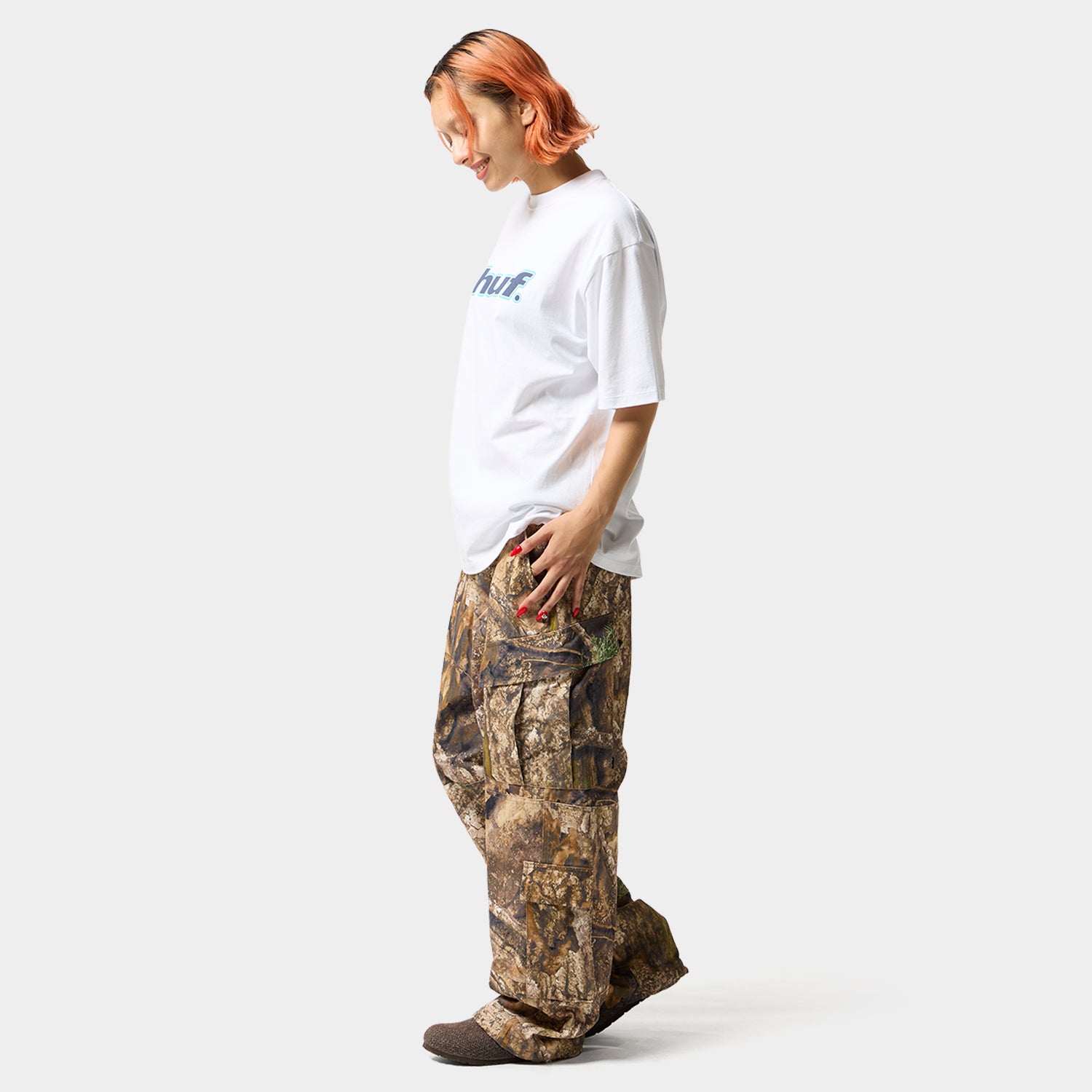 HUF (ハフ) Worldwide JP /T-SHIRTS（Tシャツ）/ H DOT TEE商品 / BLACK