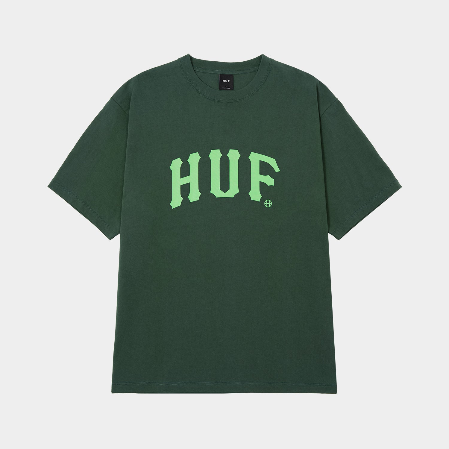 HUF (ハフ) Worldwide JP /T-SHIRTS（Tシャツ）/ ARCH TEE商品 / FOREST GREEN