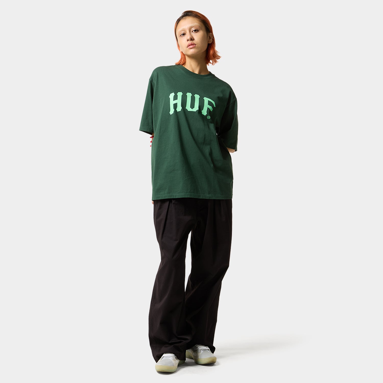 HUF (ハフ) Worldwide JP /T-SHIRTS（Tシャツ）/ ARCH TEE商品 / FOREST GREEN