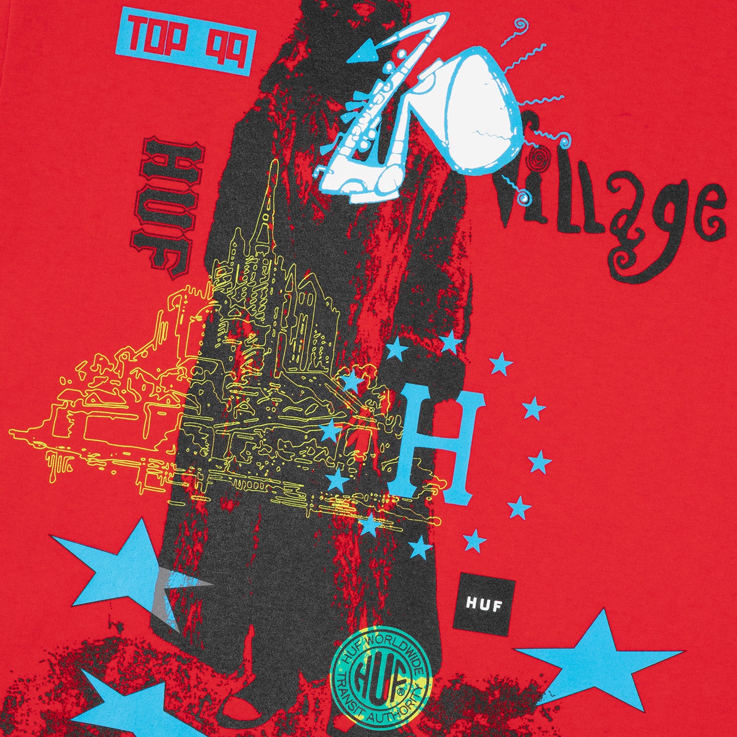 HUF (ハフ) Worldwide JP /T-SHIRTS（Tシャツ）/ TWO BLOCKS OF SUNSHINE TEE商品 / WHITE