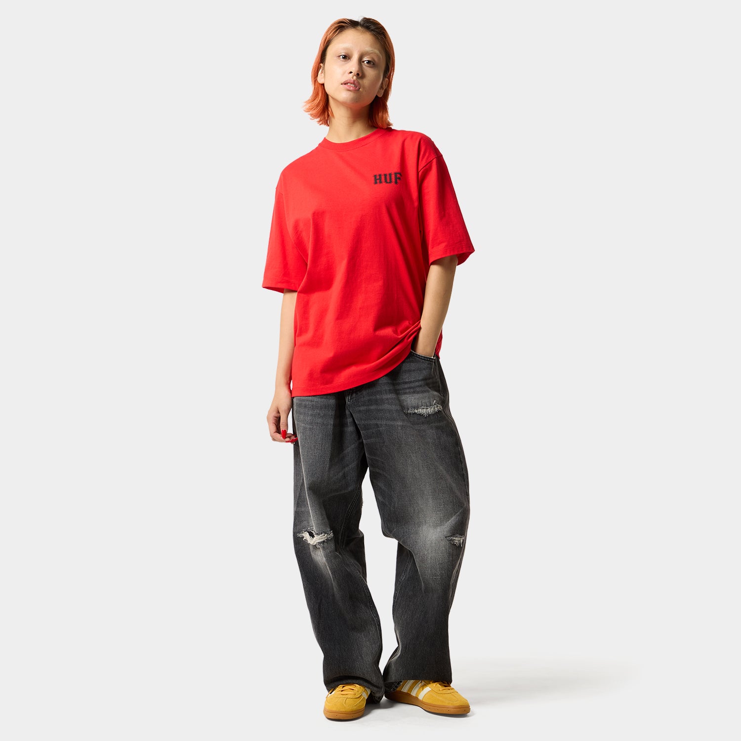 HUF (ハフ) Worldwide JP /T-SHIRTS（Tシャツ）/ TWO BLOCKS OF SUNSHINE TEE商品 / WHITE