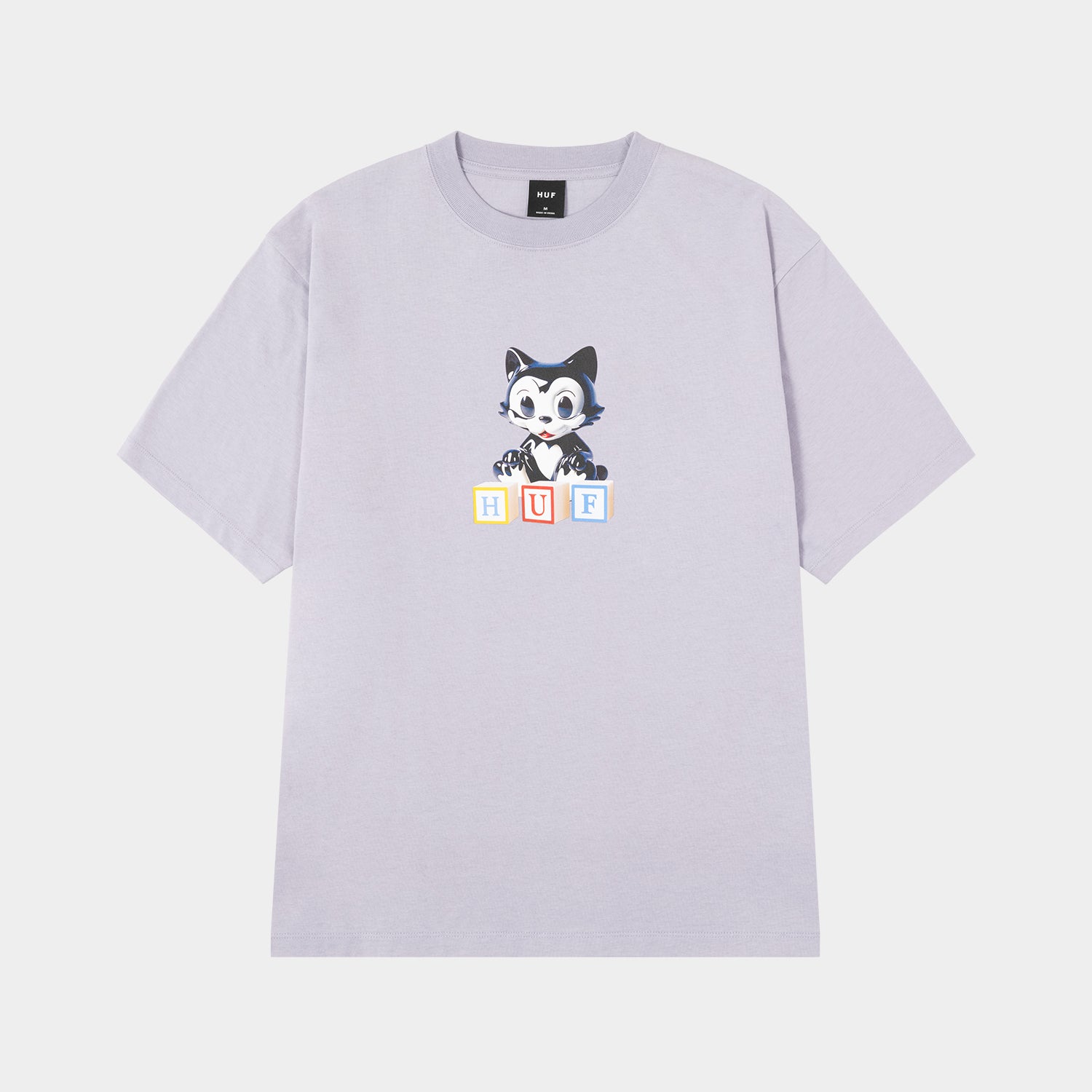 HUF (ハフ) Worldwide JP /T-SHIRTS（Tシャツ）/ BLOCKS TEE商品 / LILAC CHALK