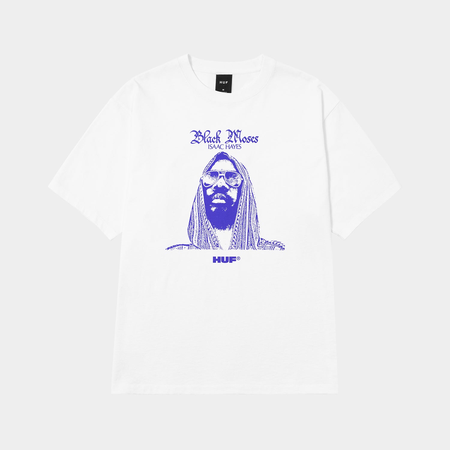 HUF (ハフ) Worldwide JP /T-SHIRTS（Tシャツ）/ HUF X ISAAC HAYES BLACK MOSES HEAVYWEIGHT TEE商品 / WHITE