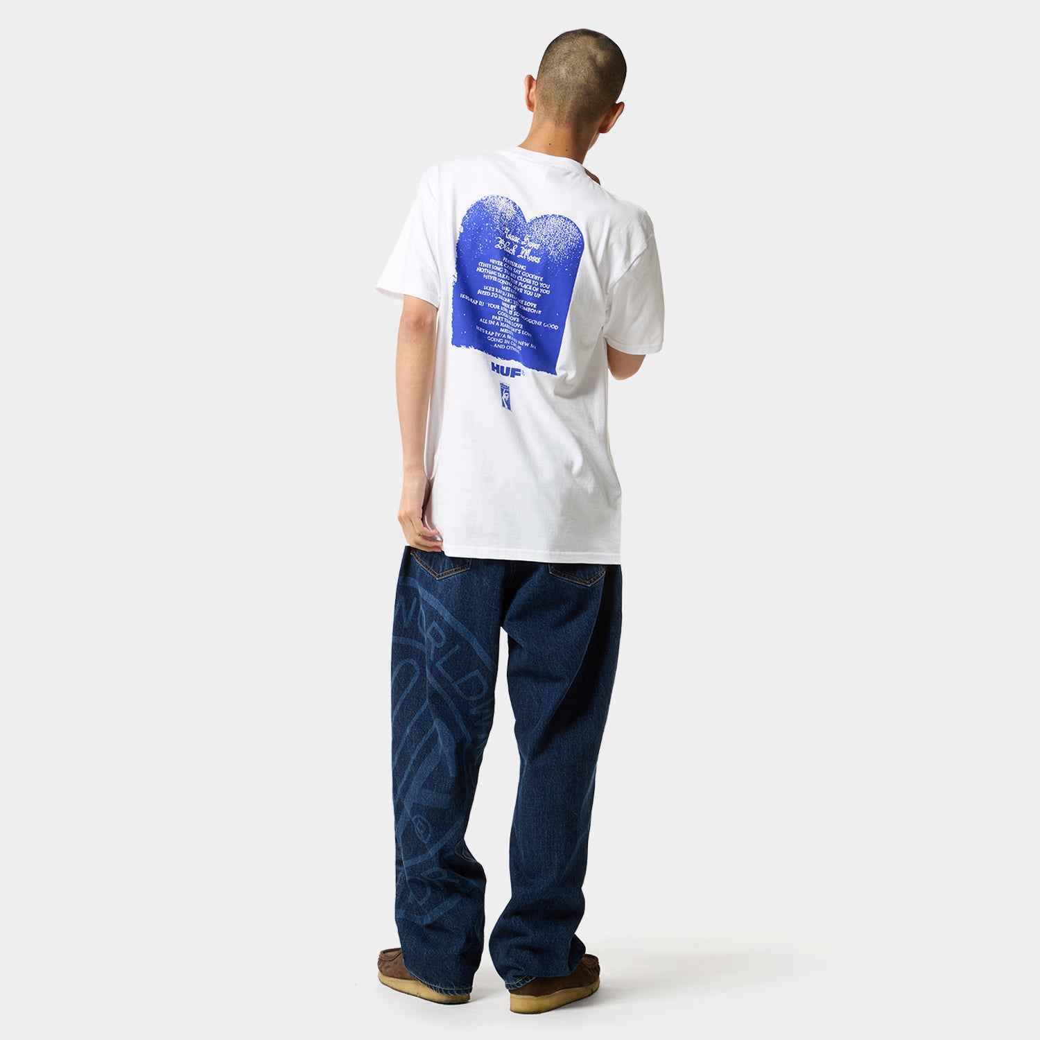 HUF (ハフ) Worldwide JP /T-SHIRTS（Tシャツ）/ HUF X ISAAC HAYES BLACK MOSES HEAVYWEIGHT TEE商品 / WHITE