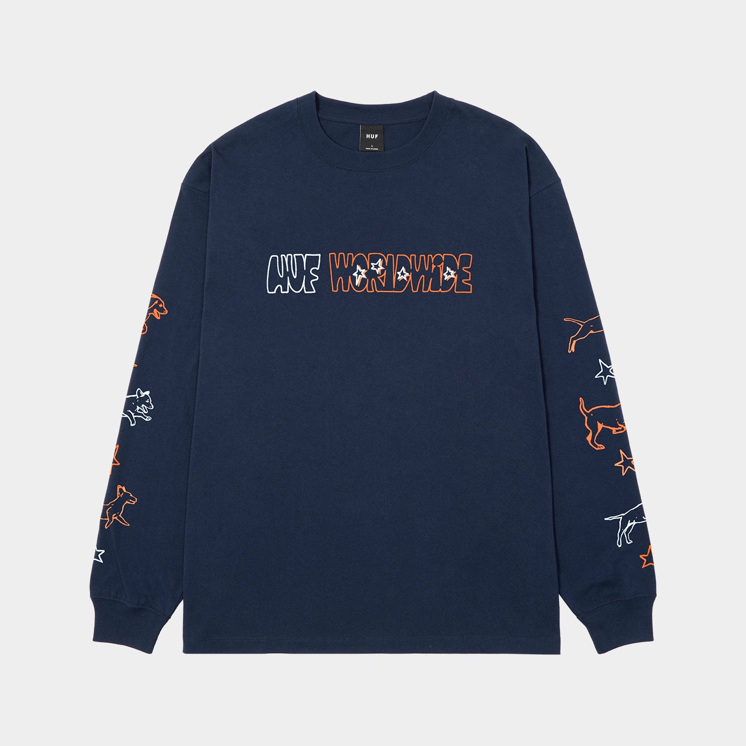 HUF (ハフ) Worldwide JP /T-SHIRTS（Tシャツ）/ FETCH LS TEE商品 / CHOCOLATE