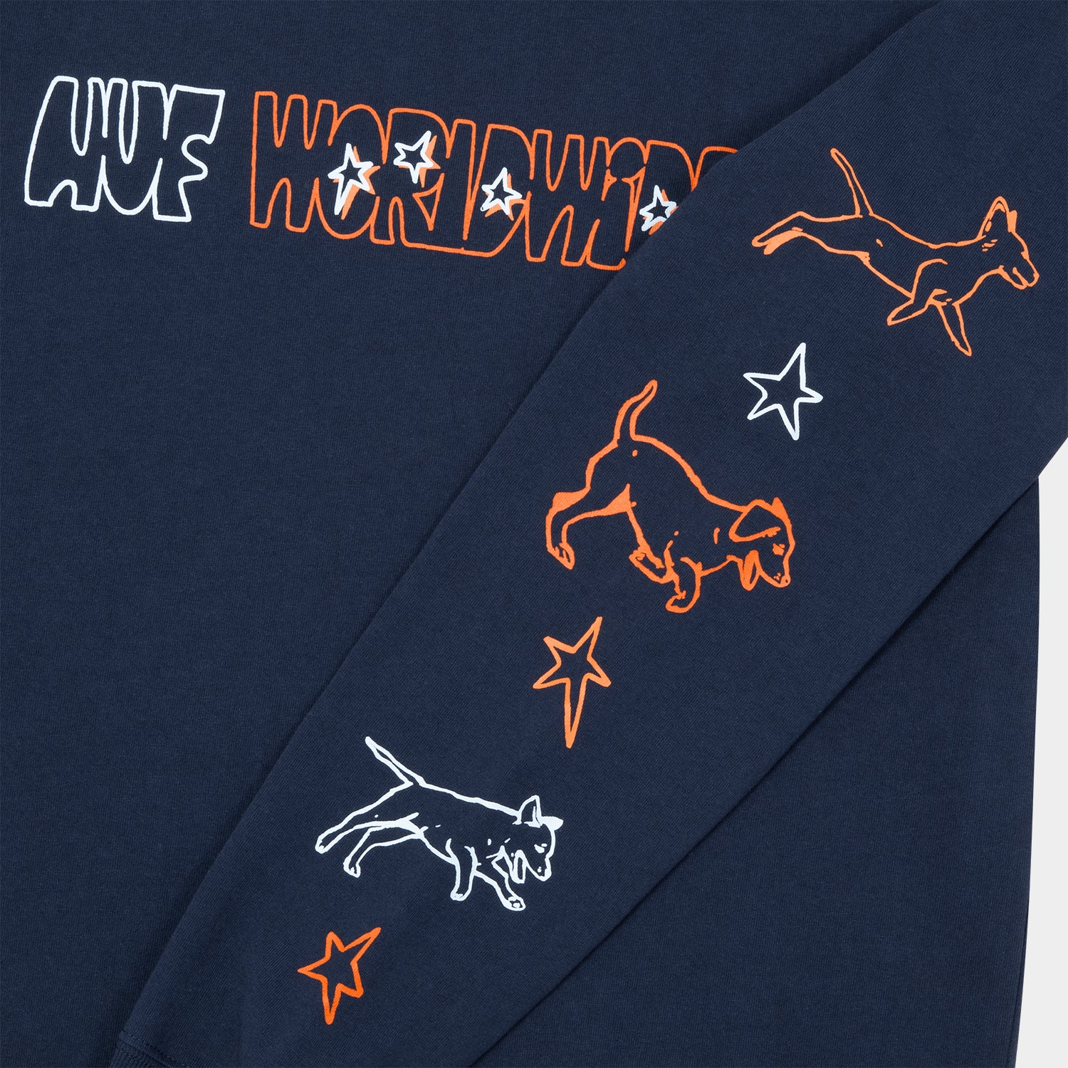 HUF (ハフ) Worldwide JP /T-SHIRTS（Tシャツ）/ FETCH LS TEE商品 / CHOCOLATE