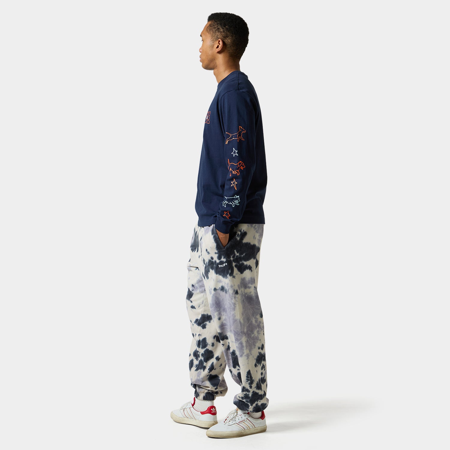 HUF (ハフ) Worldwide JP /T-SHIRTS（Tシャツ）/ FETCH LS TEE商品 / CHOCOLATE