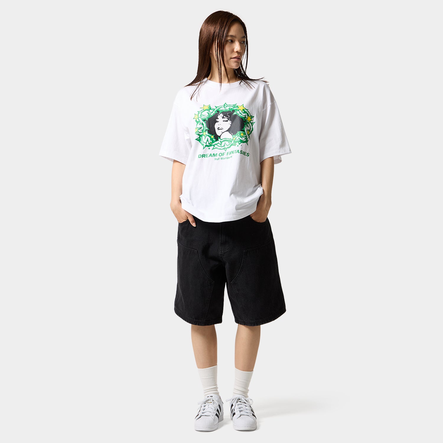 HUF (ハフ) Worldwide JP /T-SHIRTS（Tシャツ）/ FANTASIES TEE商品 / WHITE