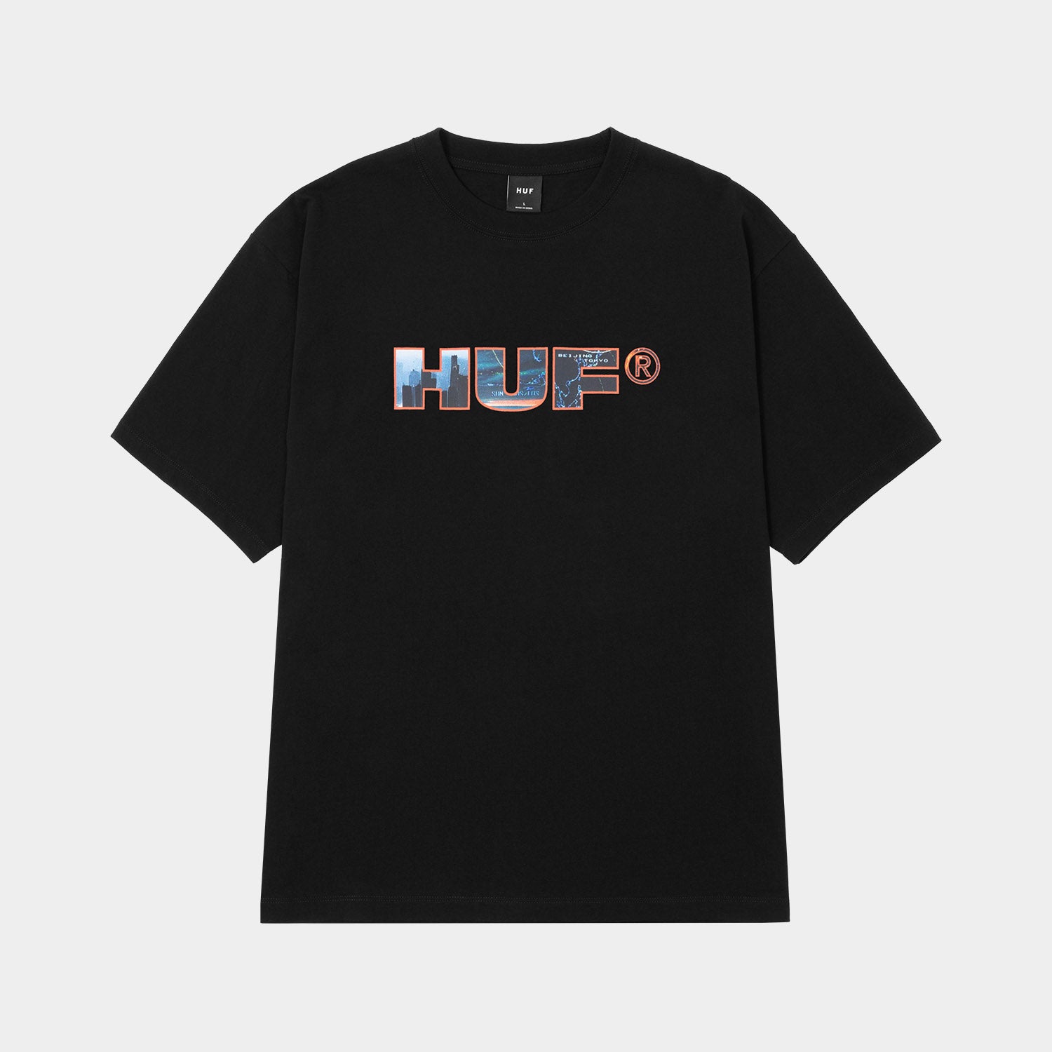 HUF (ハフ) Worldwide JP /T-SHIRTS（Tシャツ）/ FLIGHT PATH TEE商品 / BLACK