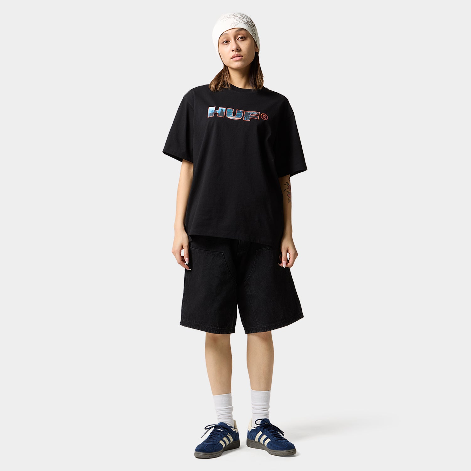 HUF (ハフ) Worldwide JP /T-SHIRTS（Tシャツ）/ FLIGHT PATH TEE商品 / BLACK