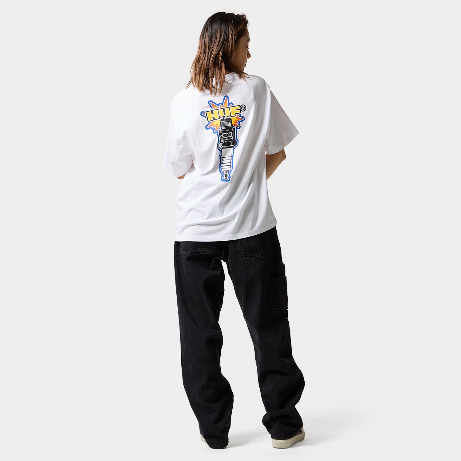 HUF (ハフ) Worldwide JP /T-SHIRTS（Tシャツ）/ SPARK IT UP TEE商品 / WHITE