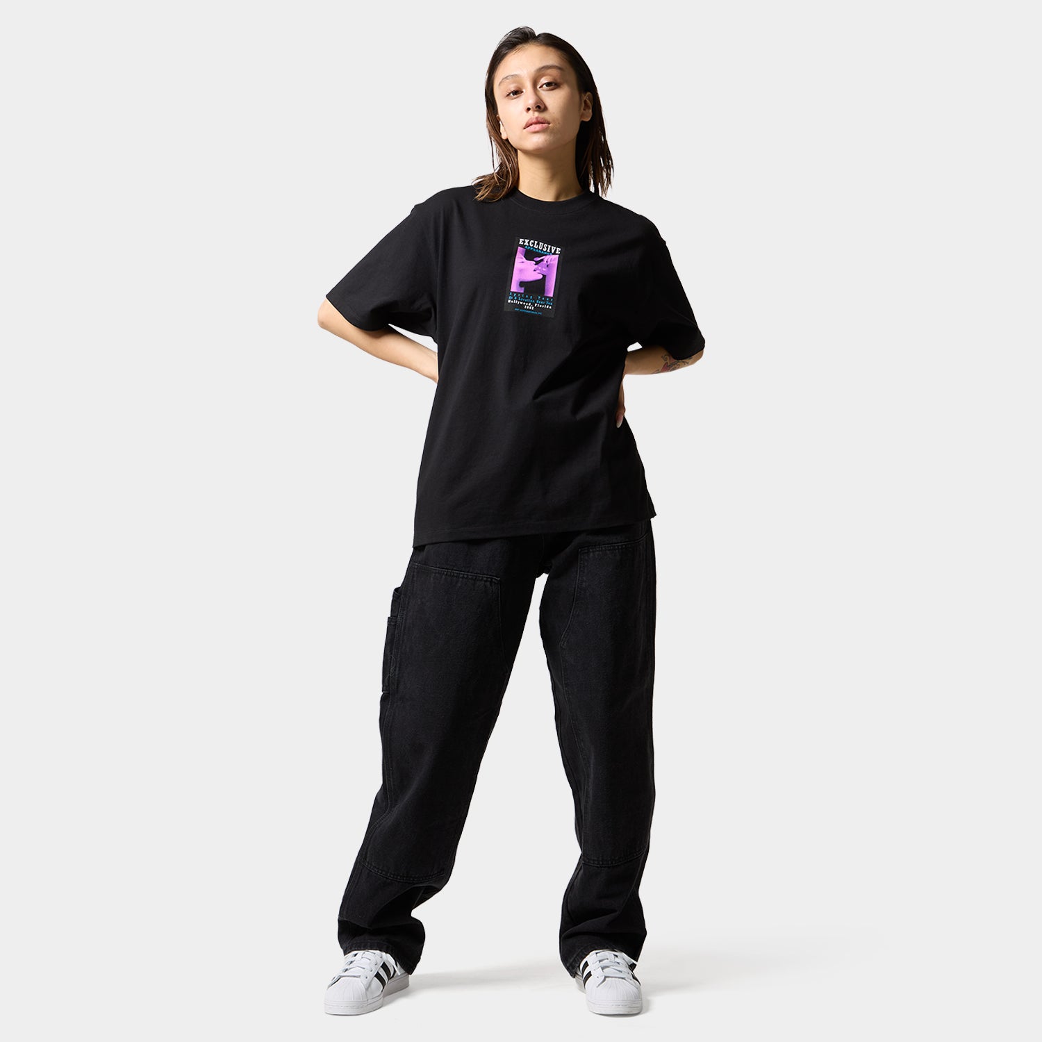 HUF (ハフ) Worldwide JP /T-SHIRTS（Tシャツ）/ EXCLUSIVE APPEARANCE TEE商品 / BLACK