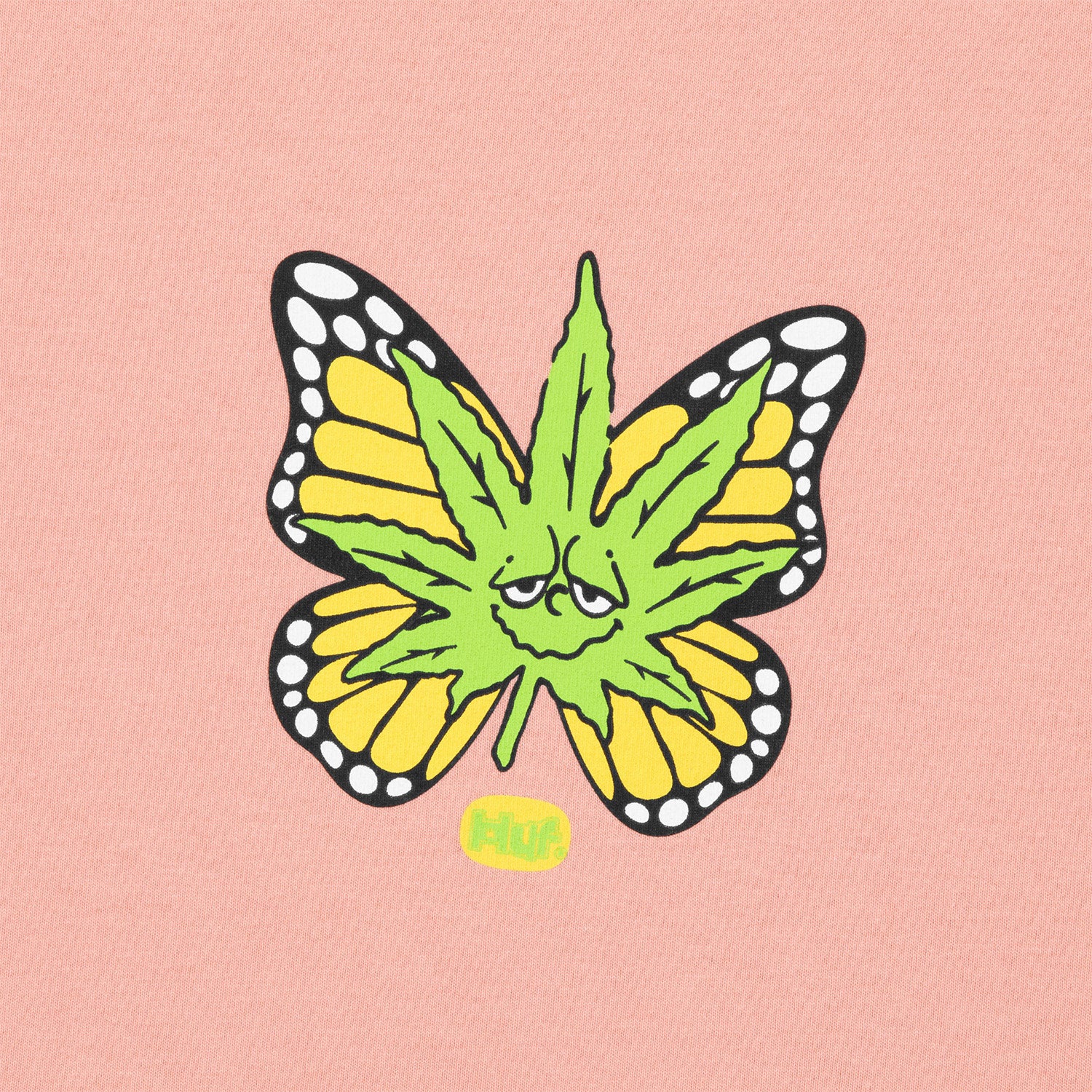 HUF (ハフ) Worldwide JP /T-SHIRTS（Tシャツ）/ GREEN BUDDERFLY TEE商品 / LT ORANGE