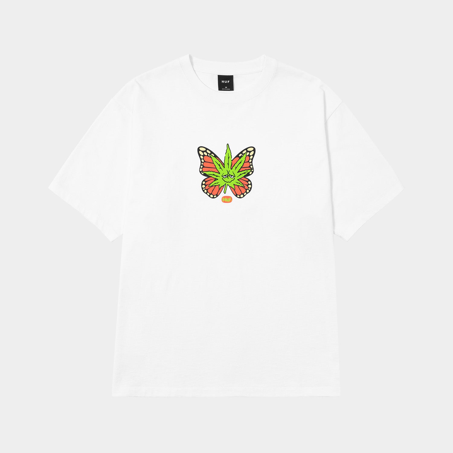 HUF (ハフ) Worldwide JP /T-SHIRTS（Tシャツ）/ GREEN BUDDERFLY TEE商品 / LT ORANGE